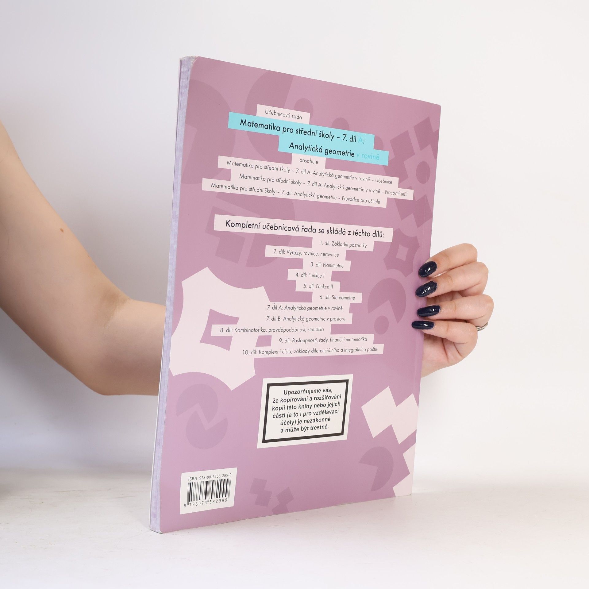 Jana Kalová Matematika pro střední školy. 7. díl A, Analytická geometrie v rovině