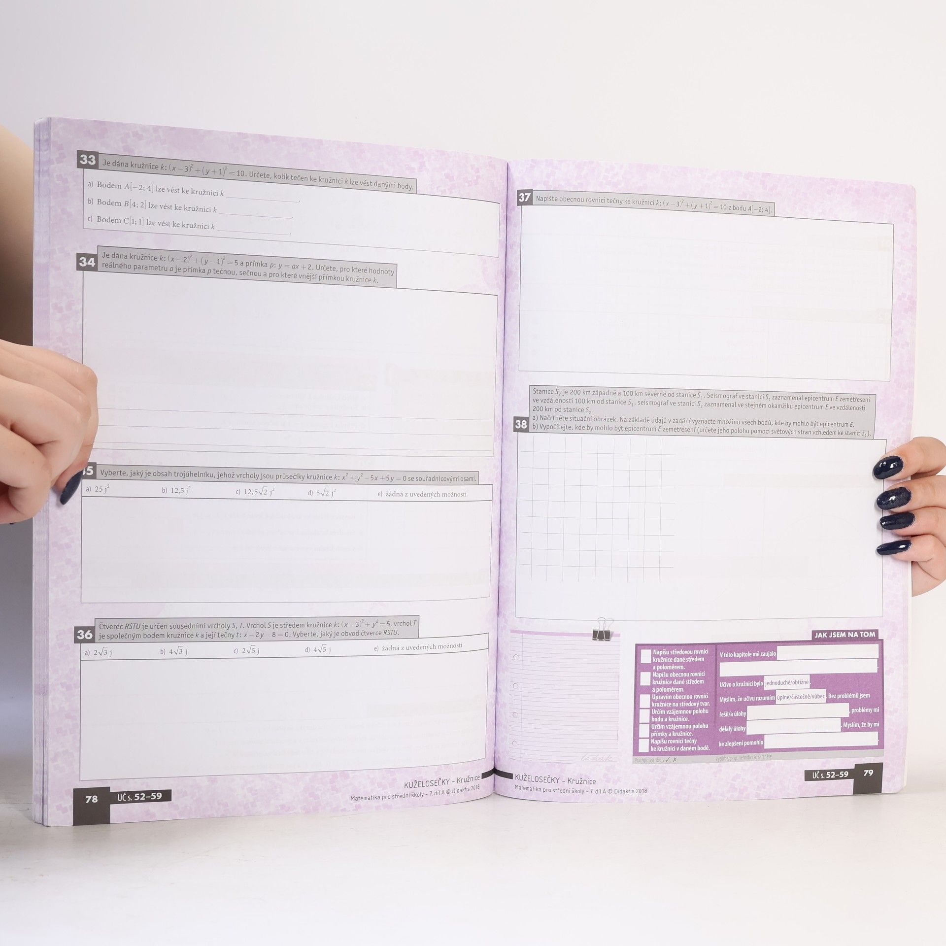 Jana Kalová Matematika pro střední školy. 7. díl A, Analytická geometrie v rovině