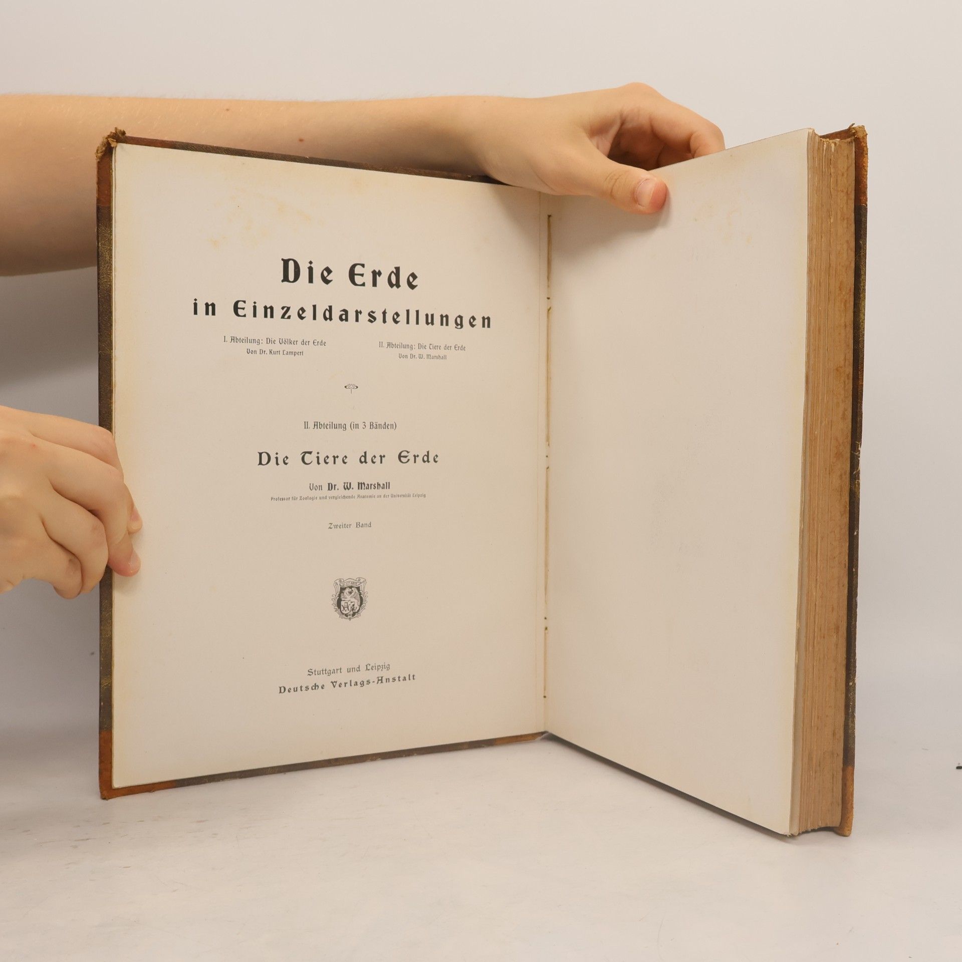 W. Marshall Die Erde in Einzeldarstellungen II. Die Tiere der Erde