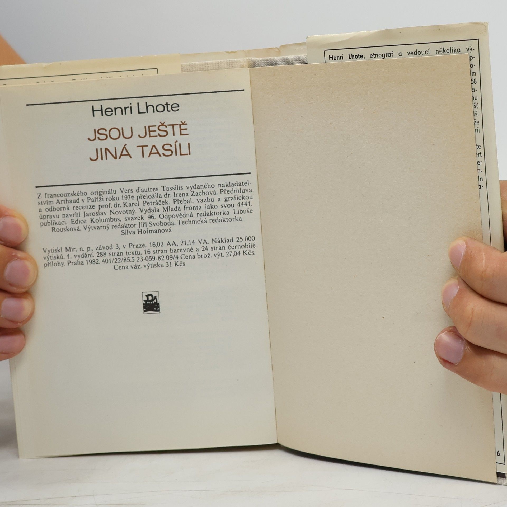Henri Lhote Jsou ještě jiná Tasíli