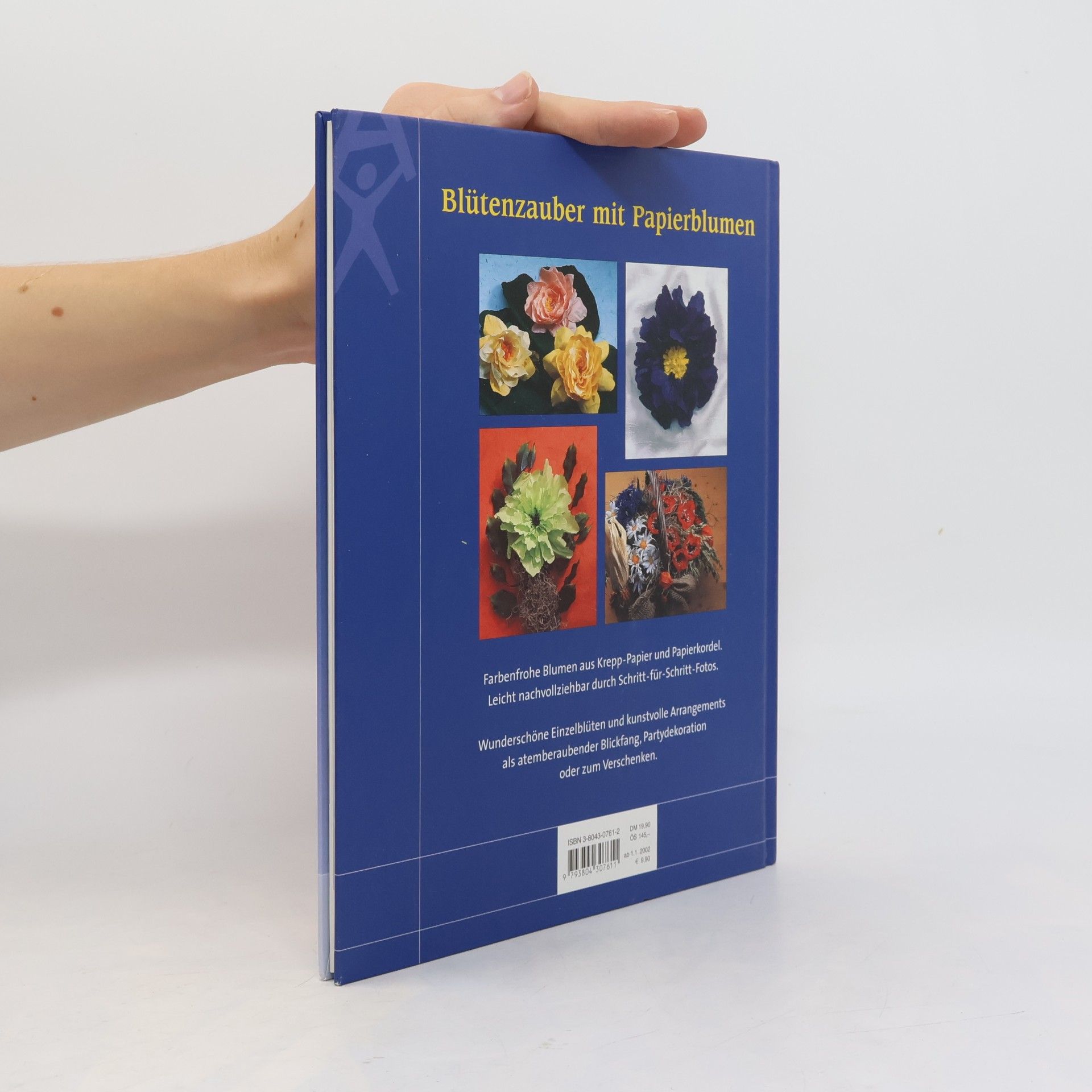 Dose Farbenprächtige Papierblumen