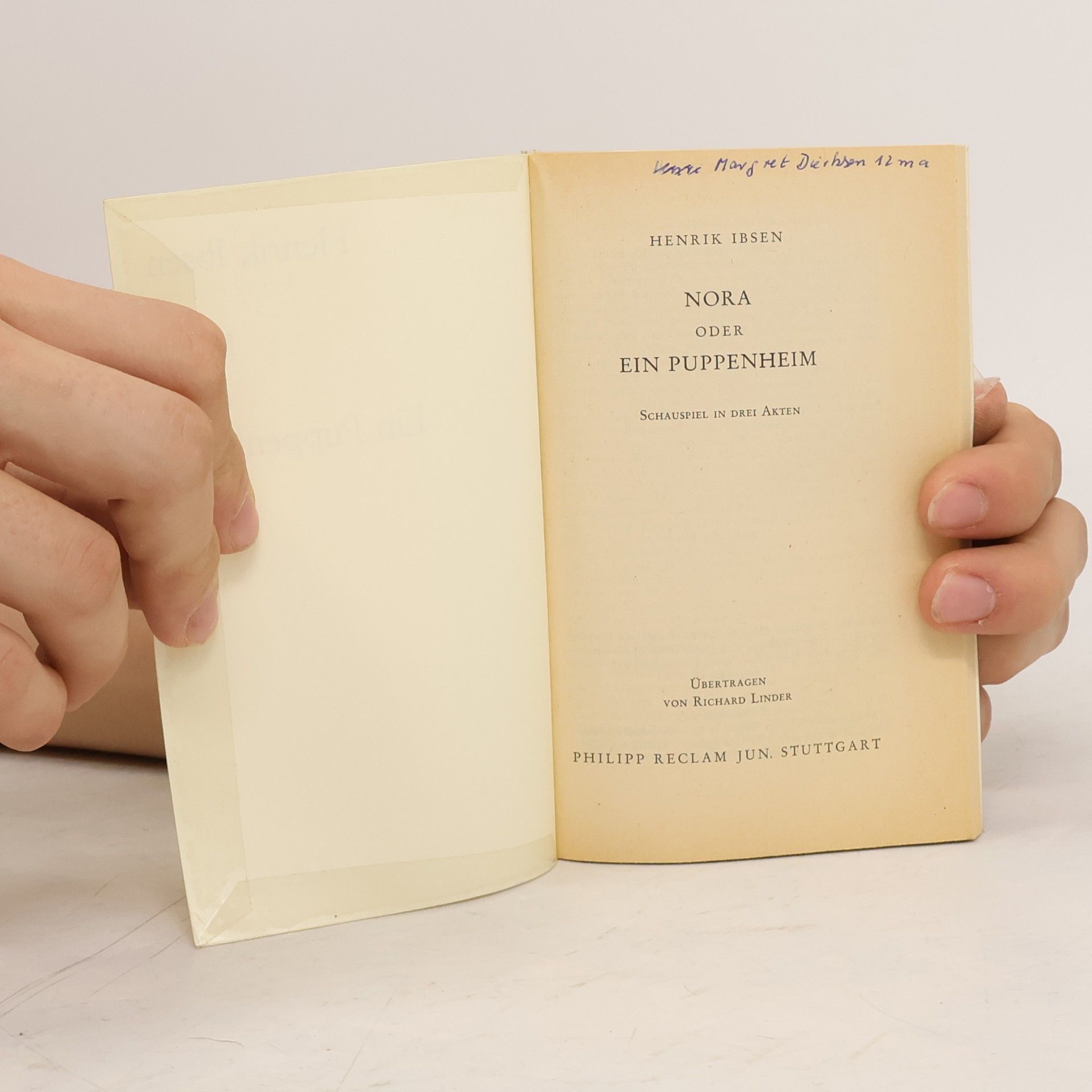 Henrik Ibsen Nora oder Ein Puppenheim