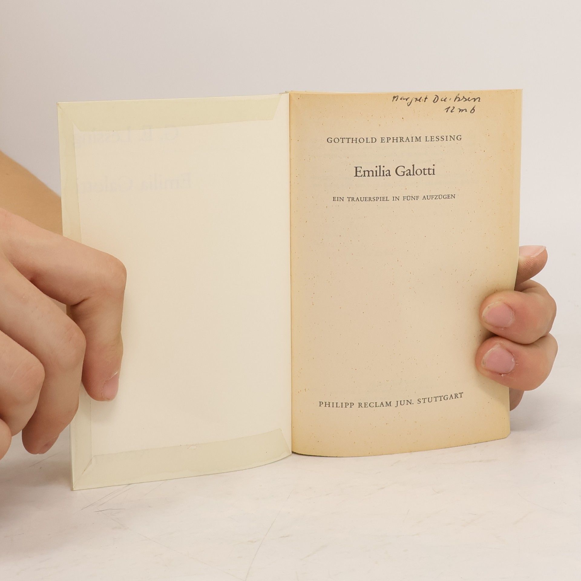 Gotthold Ephraim Lessing Emilia Galotti