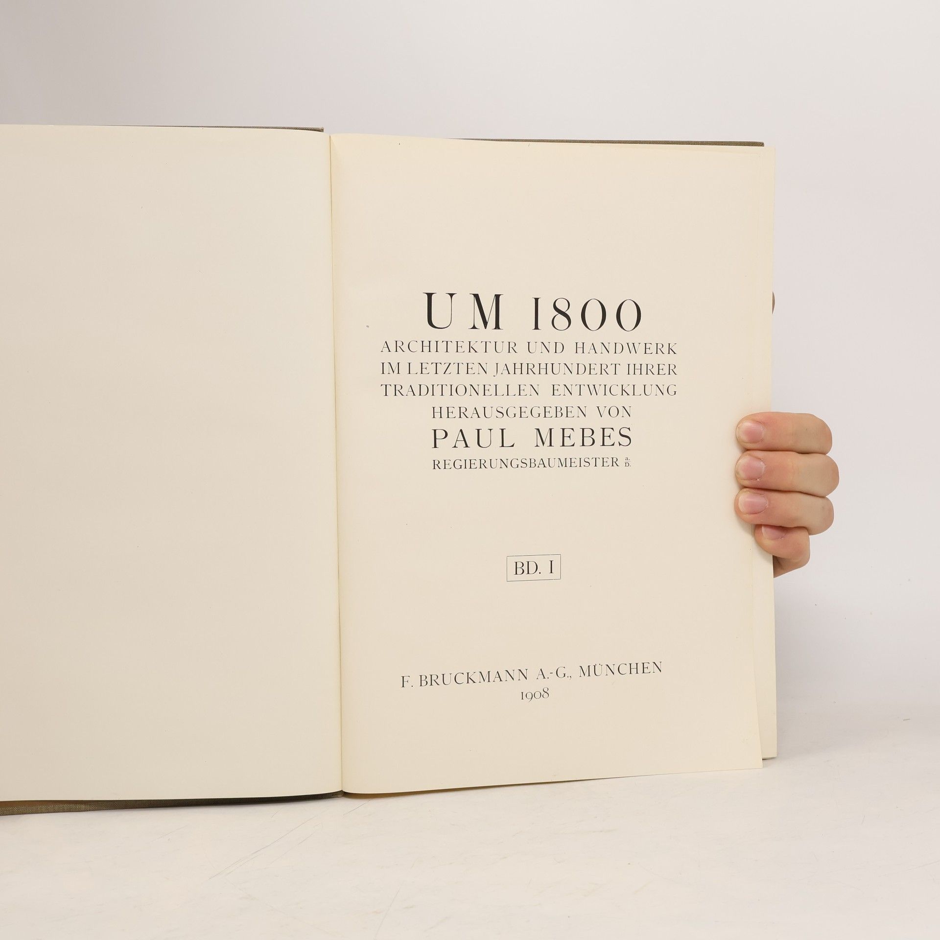 Paul Mebes Um 1800 I.