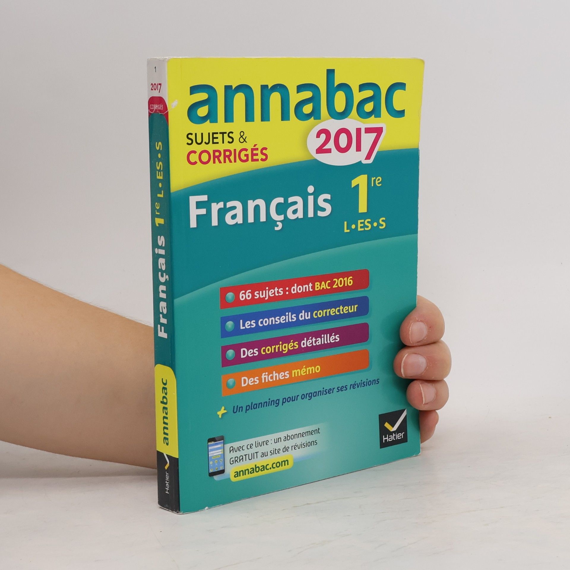 Annales Annabac 2017 Français 1re L, ES, S