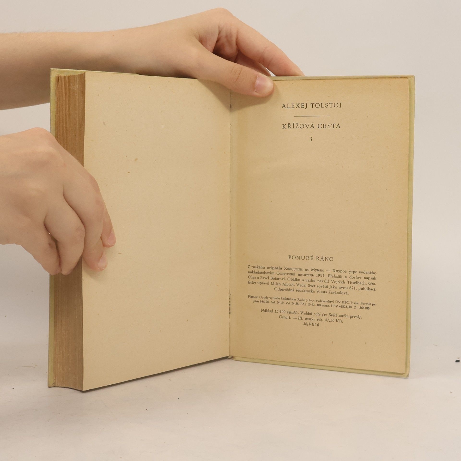 Aleksej N. Tolstoj Křížová cesta 3. Ponuré ráno