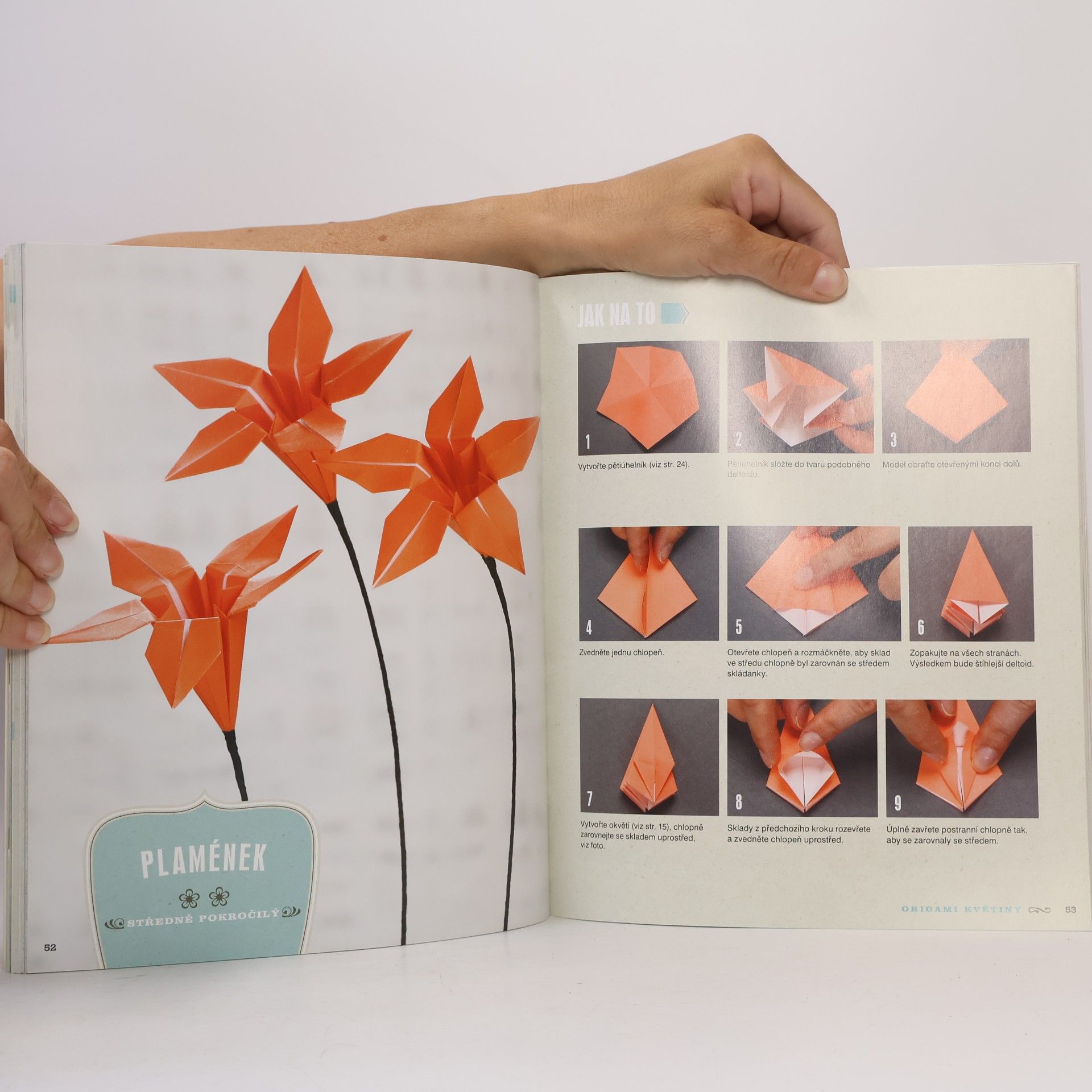 Anca Oprea Origami květiny : 23 nádherných květů z papíru