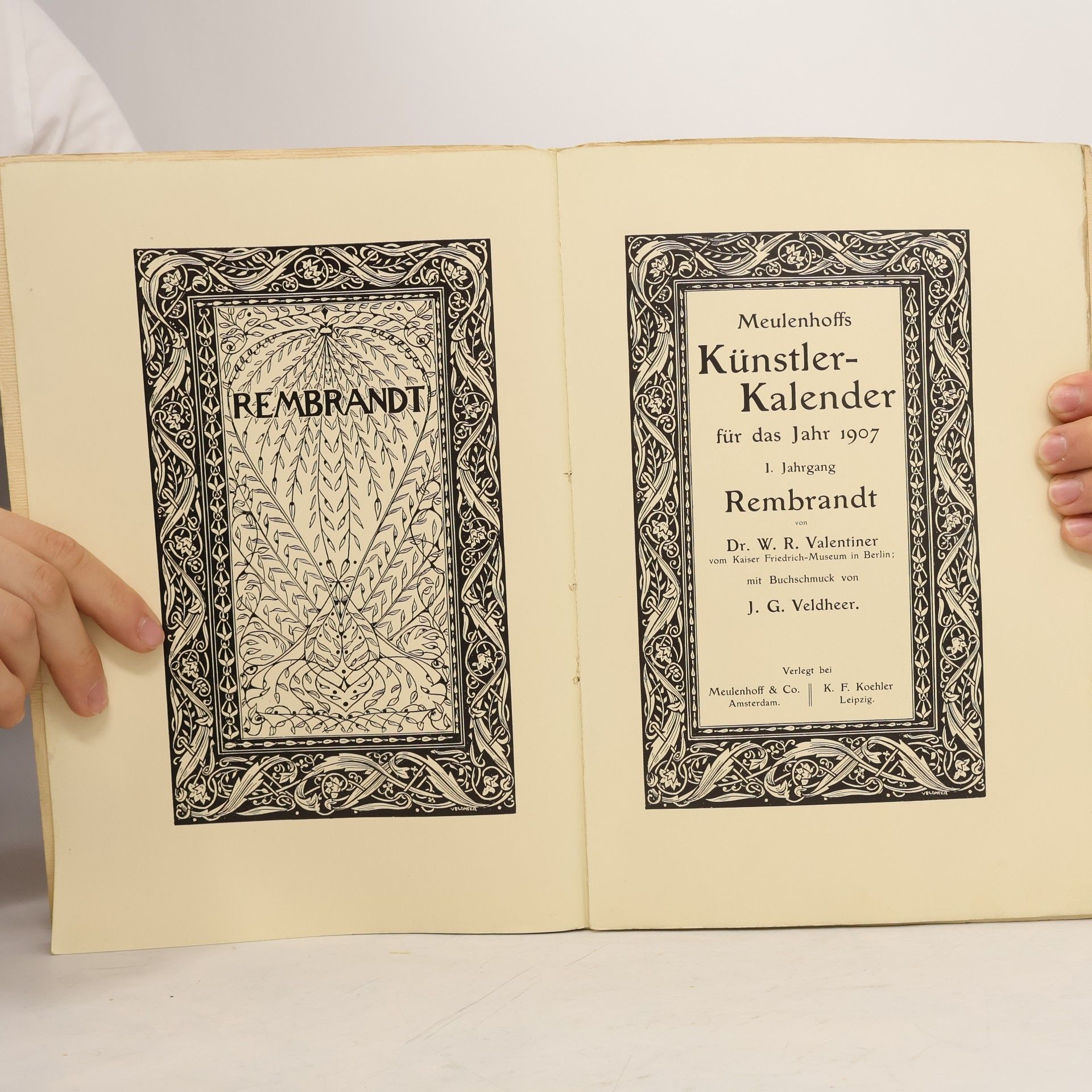 W. R. Valentiner  Meulenhoffs Künstler-Kalender für das Jahr 1907