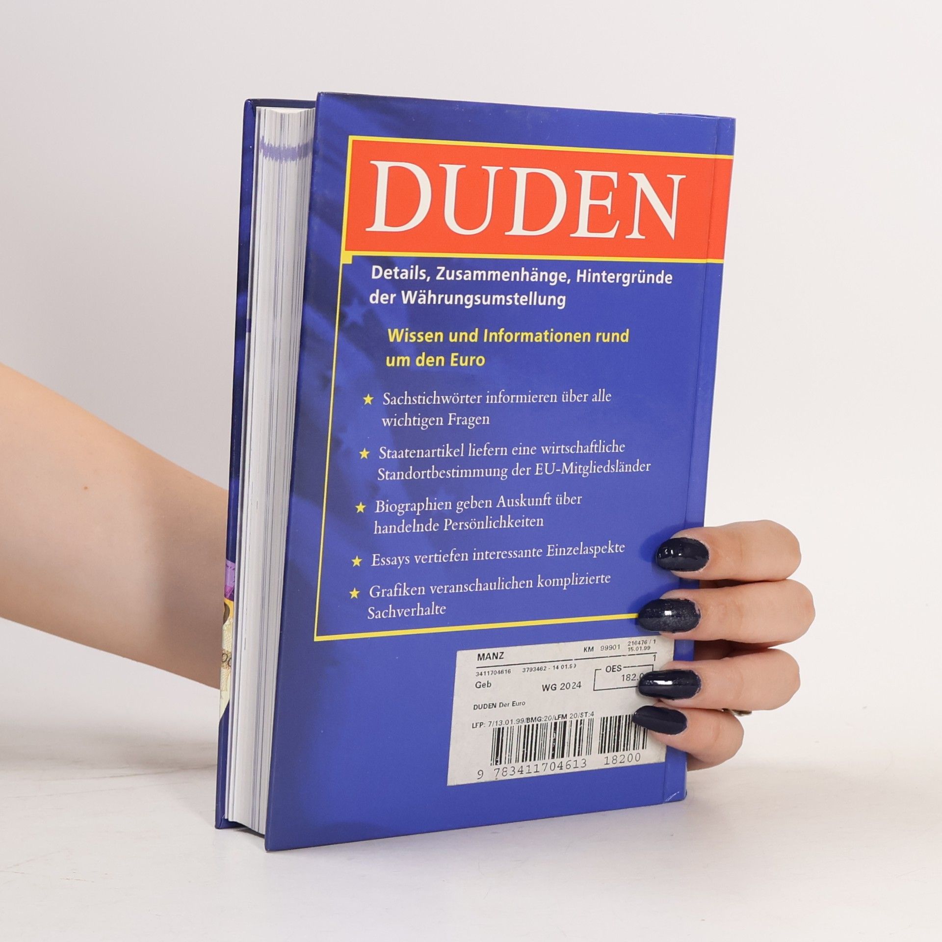 Petra Seeker Duden, Der Euro