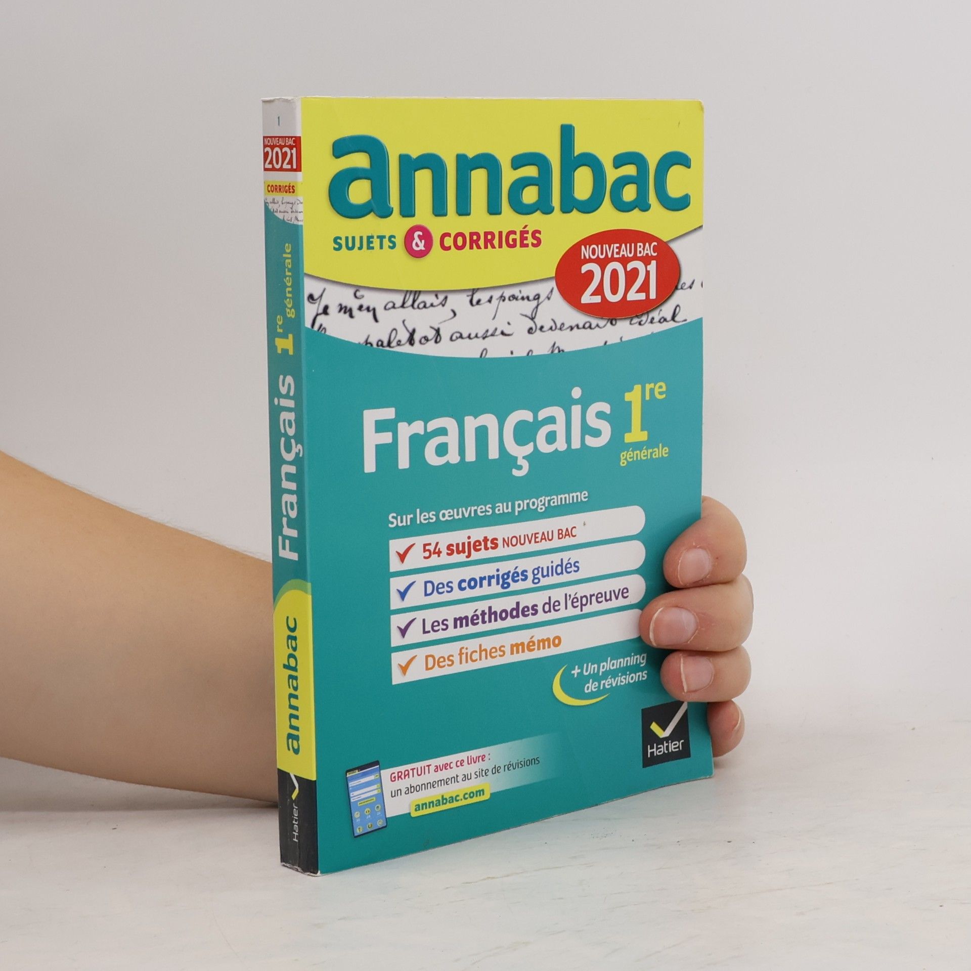 Annales du bac Annabac 2021 Français 1re générale: sujets & corrigés nouveau bac