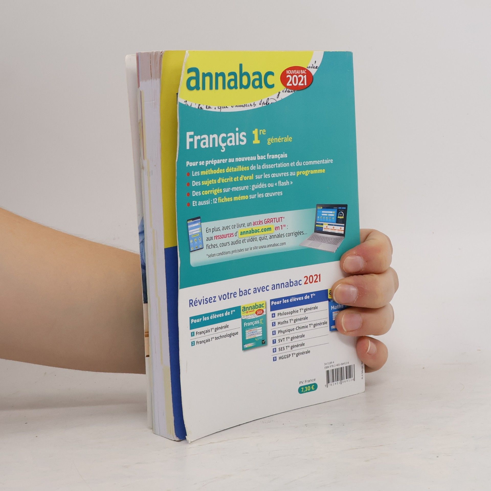 Héliane Bernard Annales du bac Annabac 2021 Français 1re générale: sujets & corrigés nouveau bac