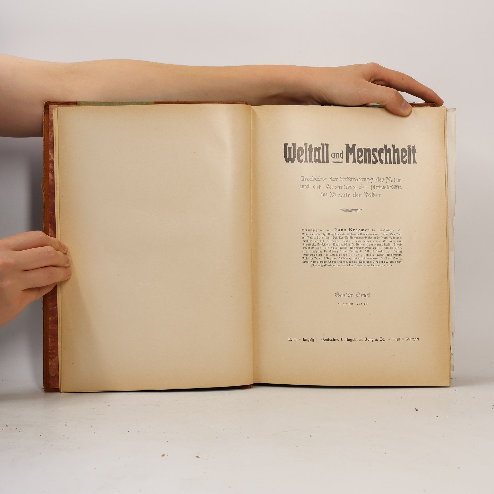 Hans Kraemer Weltall und Menschheit I.
