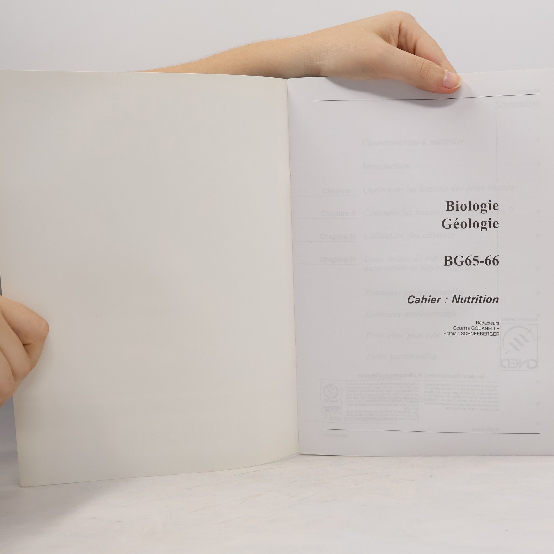 Collectif d'auteurs Biologie, géologie. Nutrition
