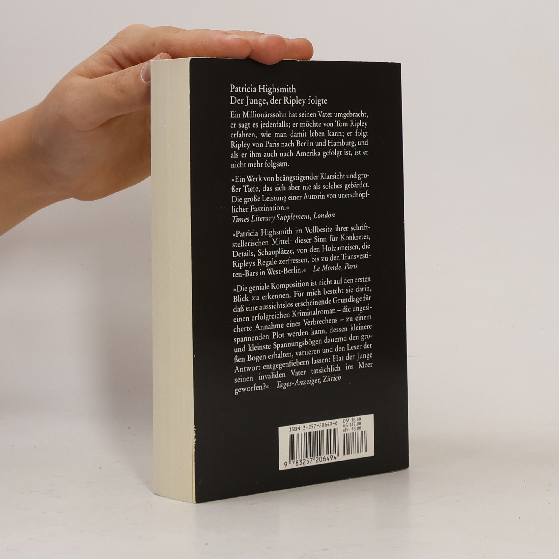 Patricia Highsmith Der Junge, der Ripley folgte