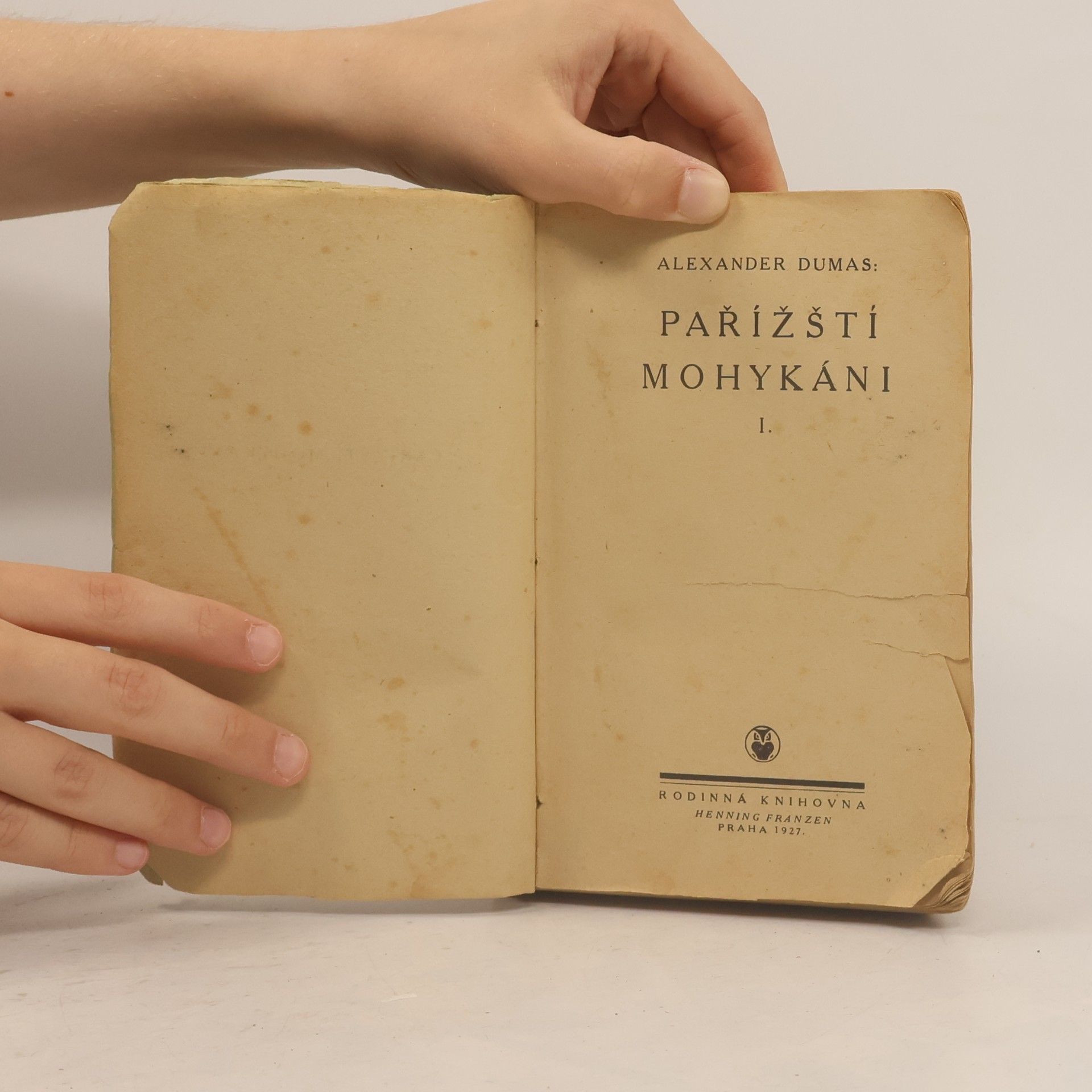 Alexandre Dumas der Ältere Pařížští mohykáni I.