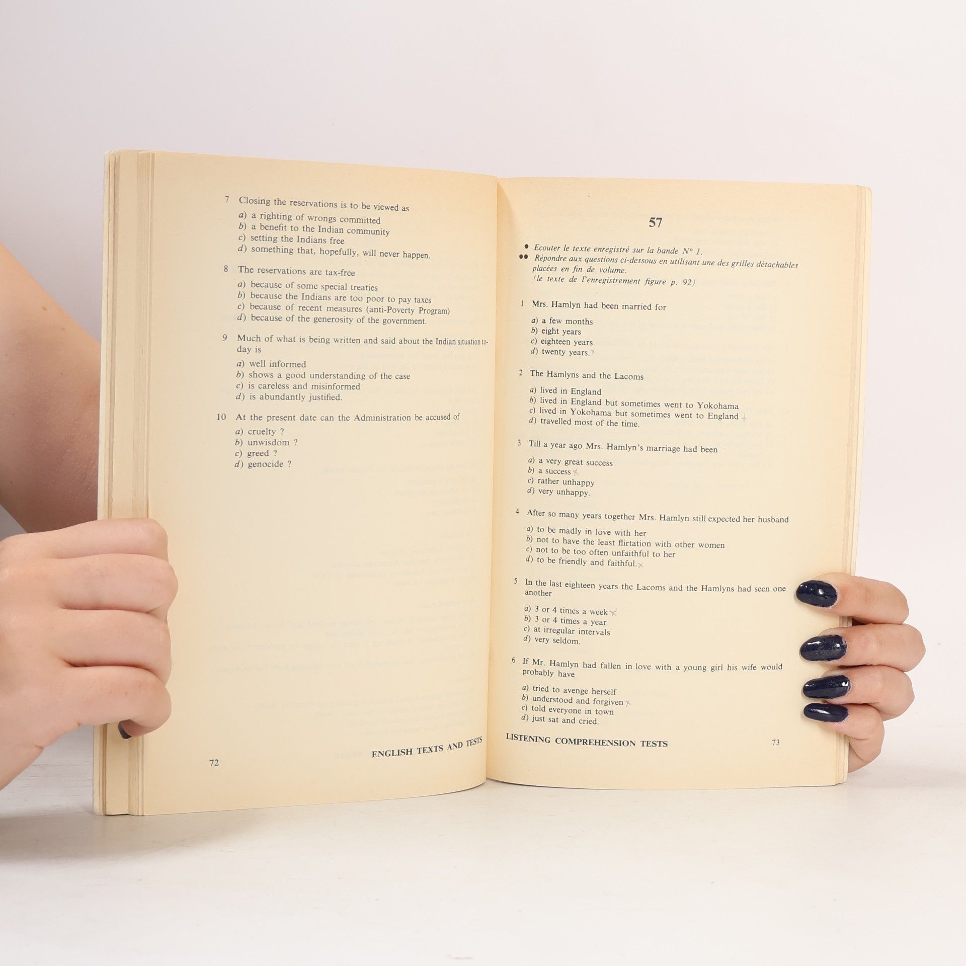 J. Marty English Texts and Tests