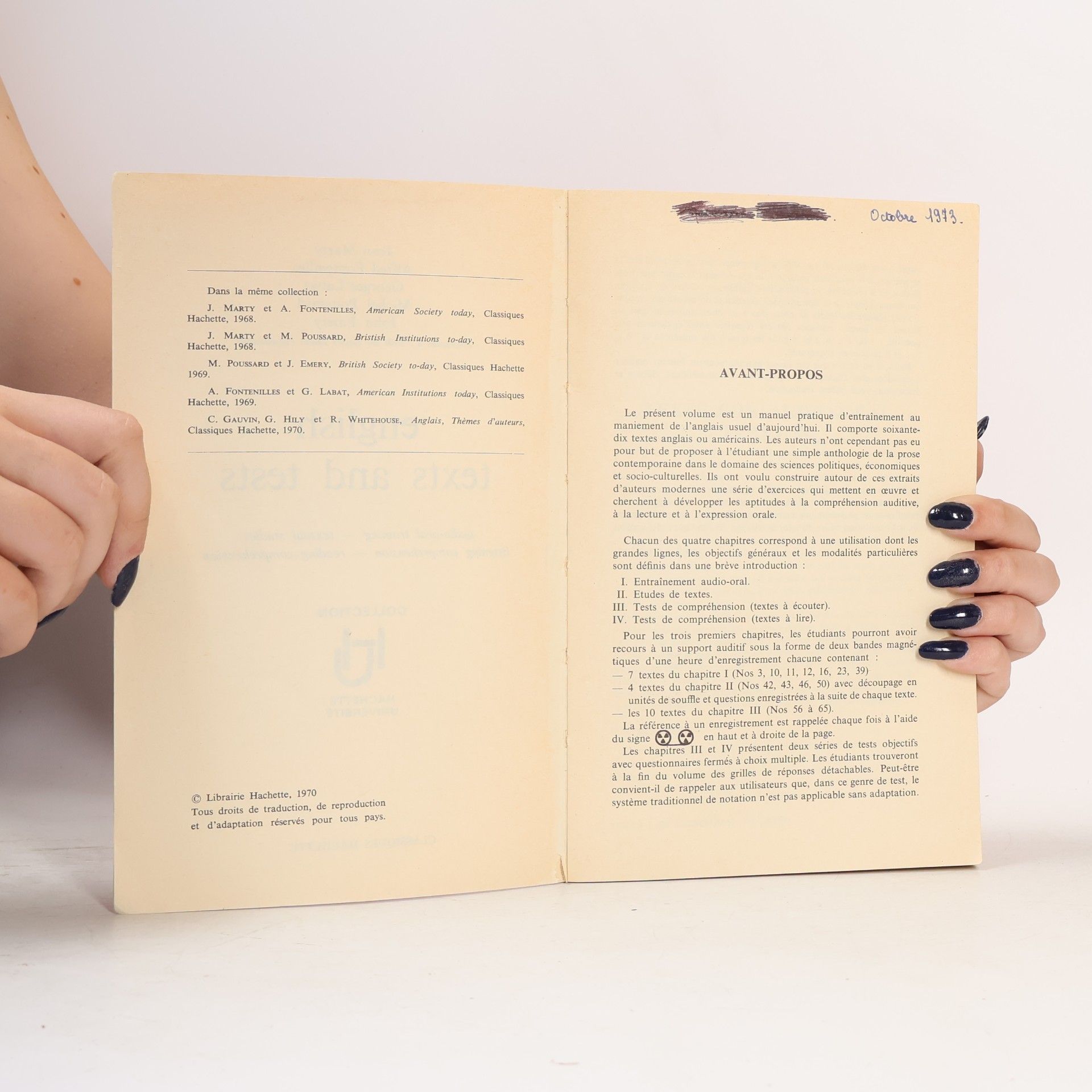 J. Marty English Texts and Tests