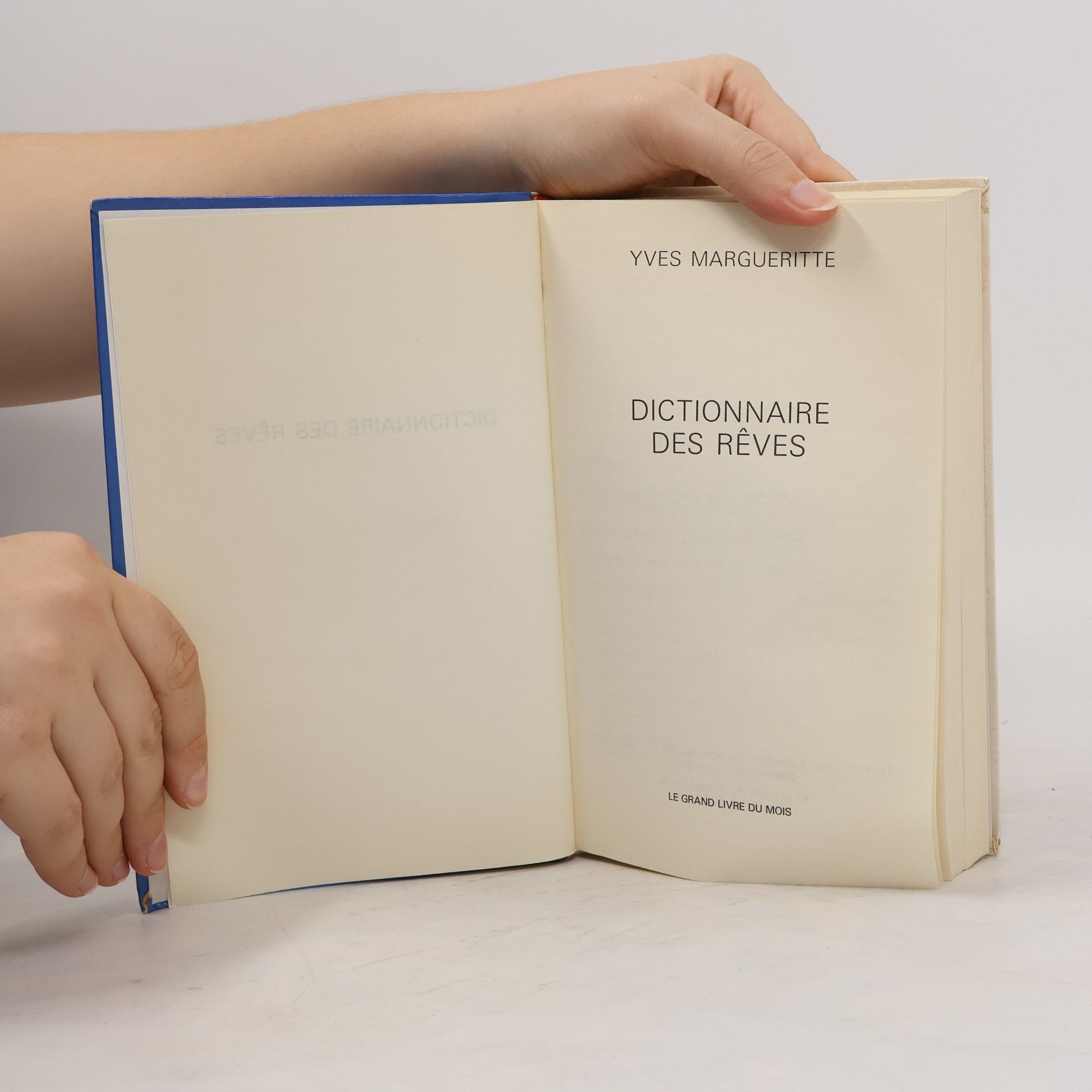 Yves Margueritte Dictionnaire des rêves