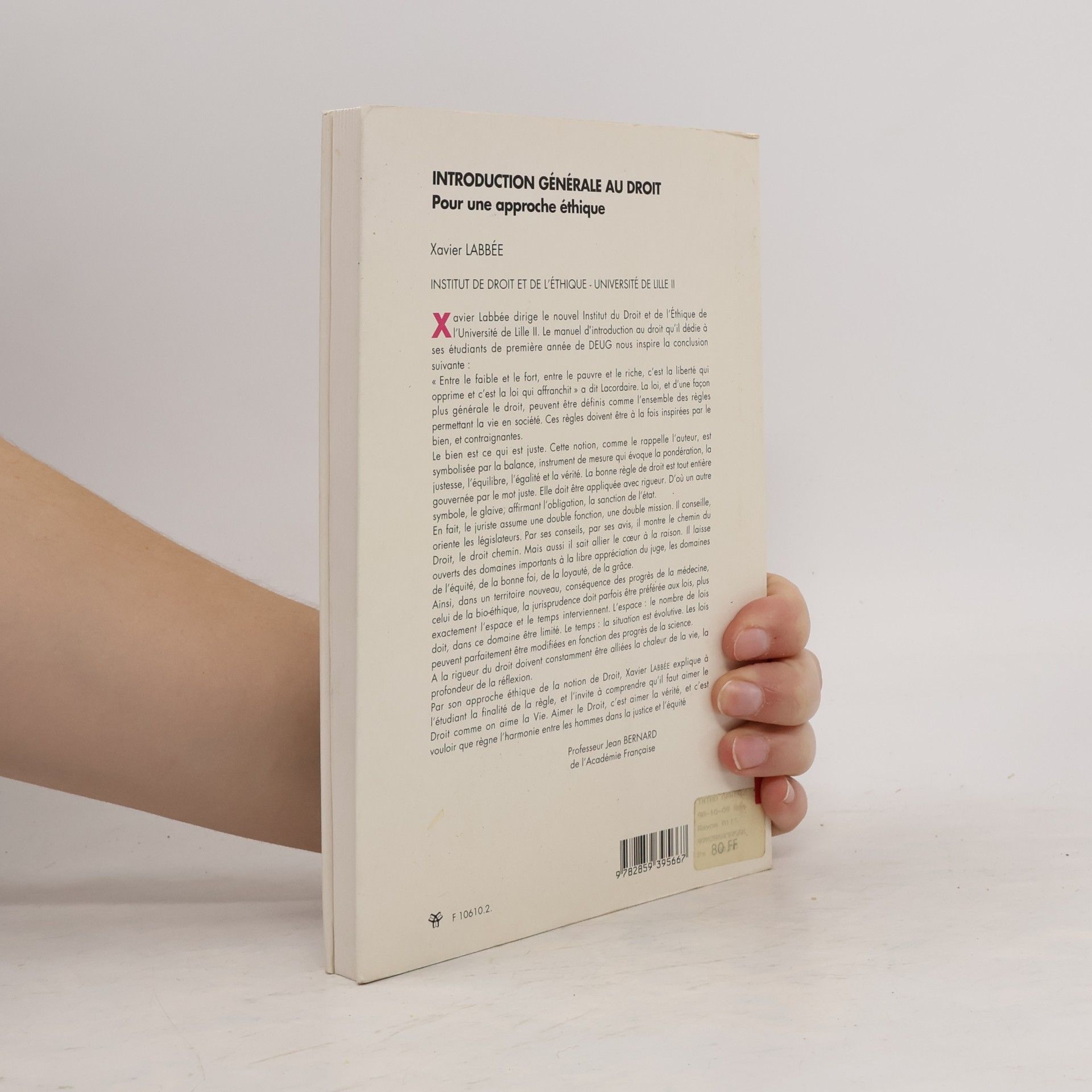 Xavier Labbée Droit/manuels: Introduction générale au Droit
