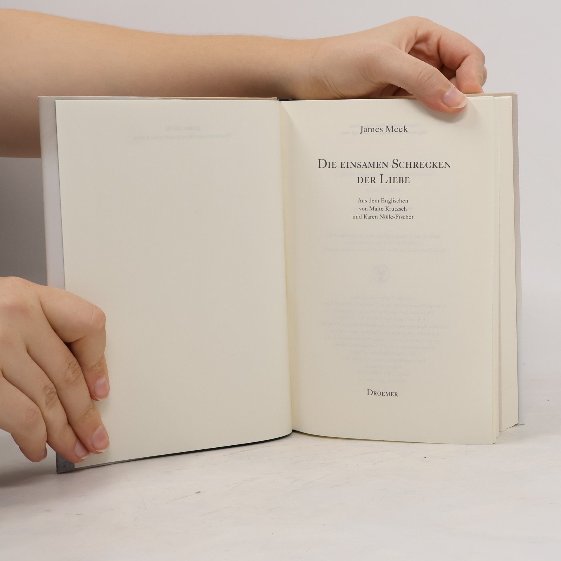James Meek Die einsamen Schrecken der Liebe