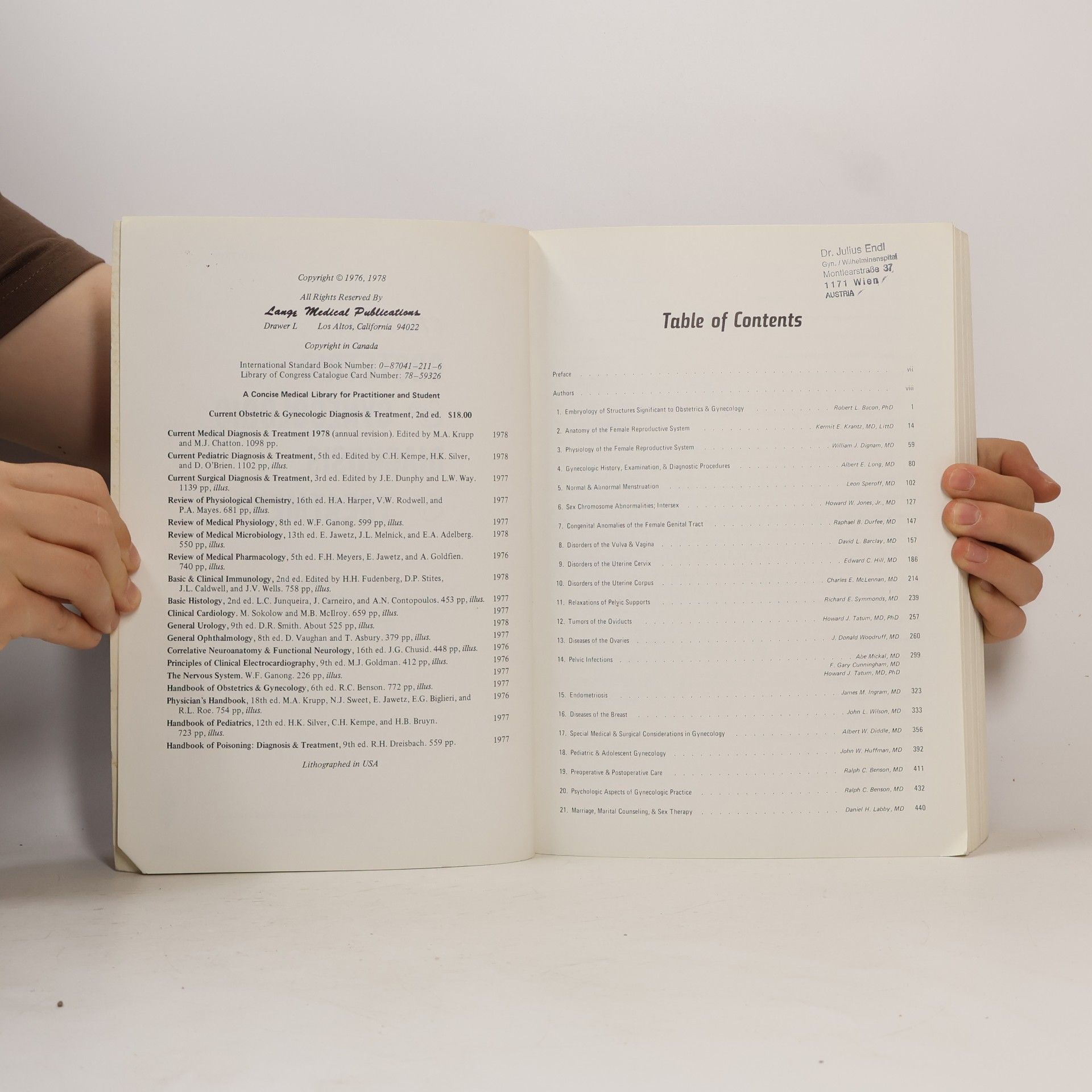 Collectif d'auteurs Current Obstetric & Gynecologic Diagnosis Tretment