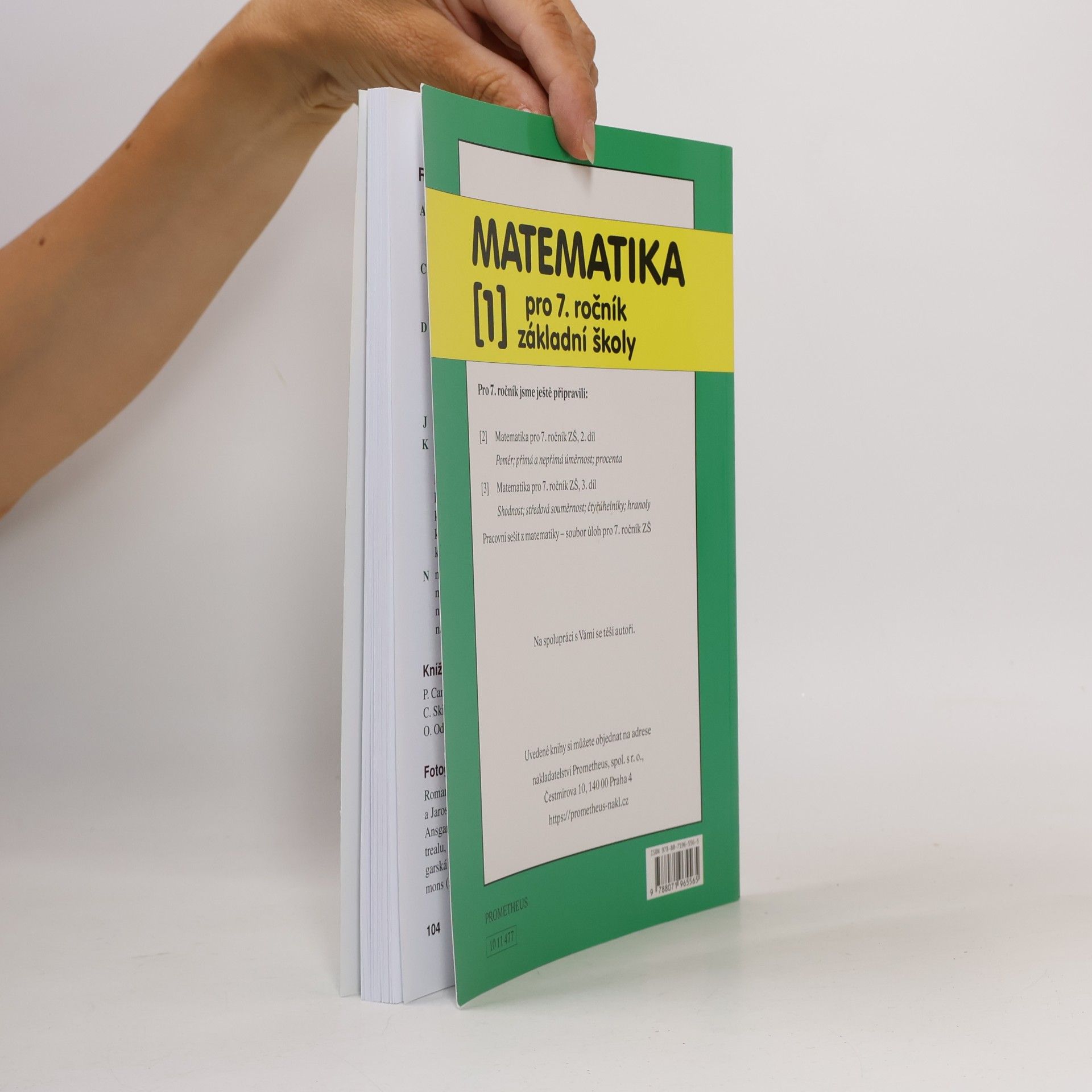 Oldřich Odvárko Matematika pro 7. roč. ZŠ - 1.díl (Zlomky; celá čísla; racionální čísla)