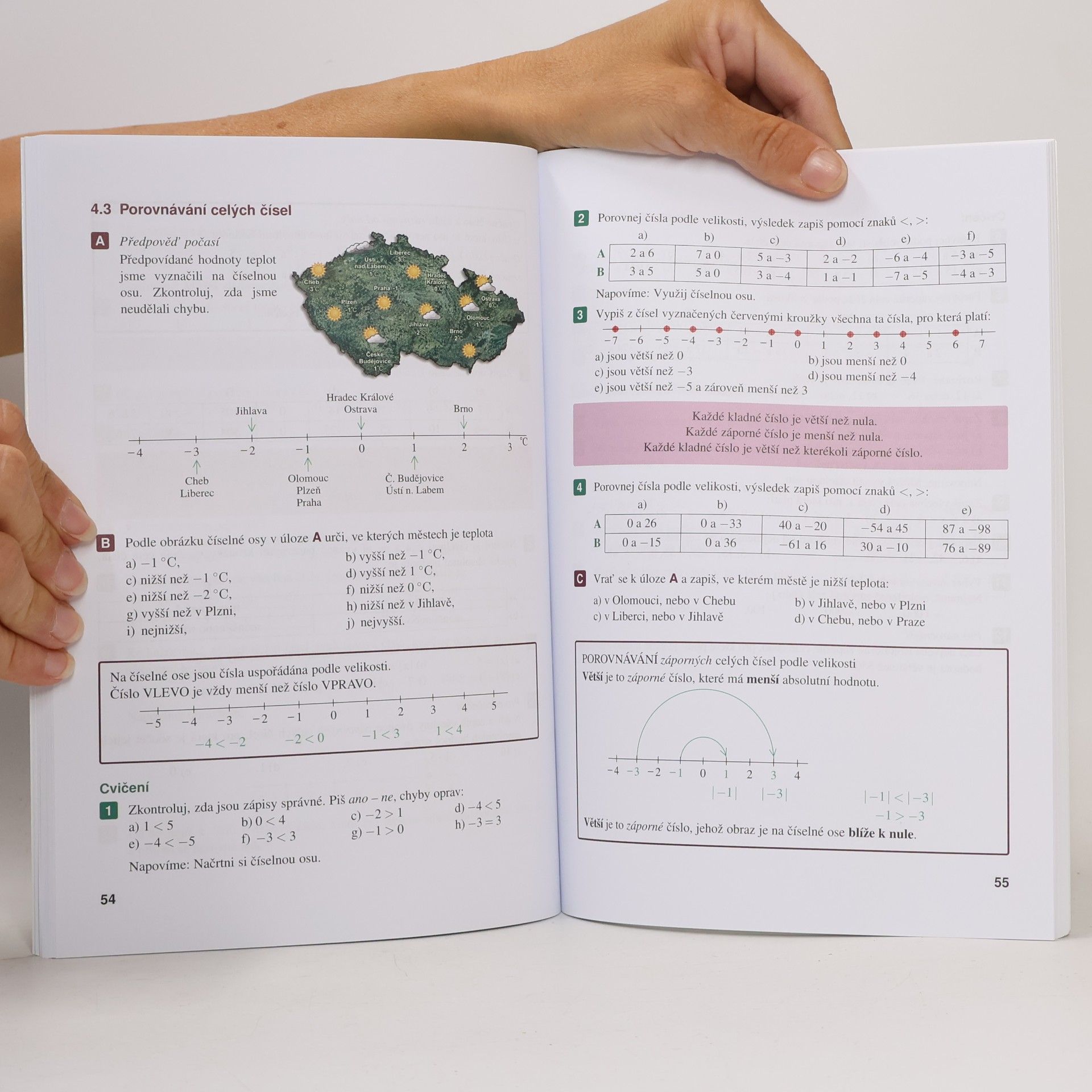 Oldřich Odvárko Matematika pro 7. roč. ZŠ - 1.díl (Zlomky; celá čísla; racionální čísla)