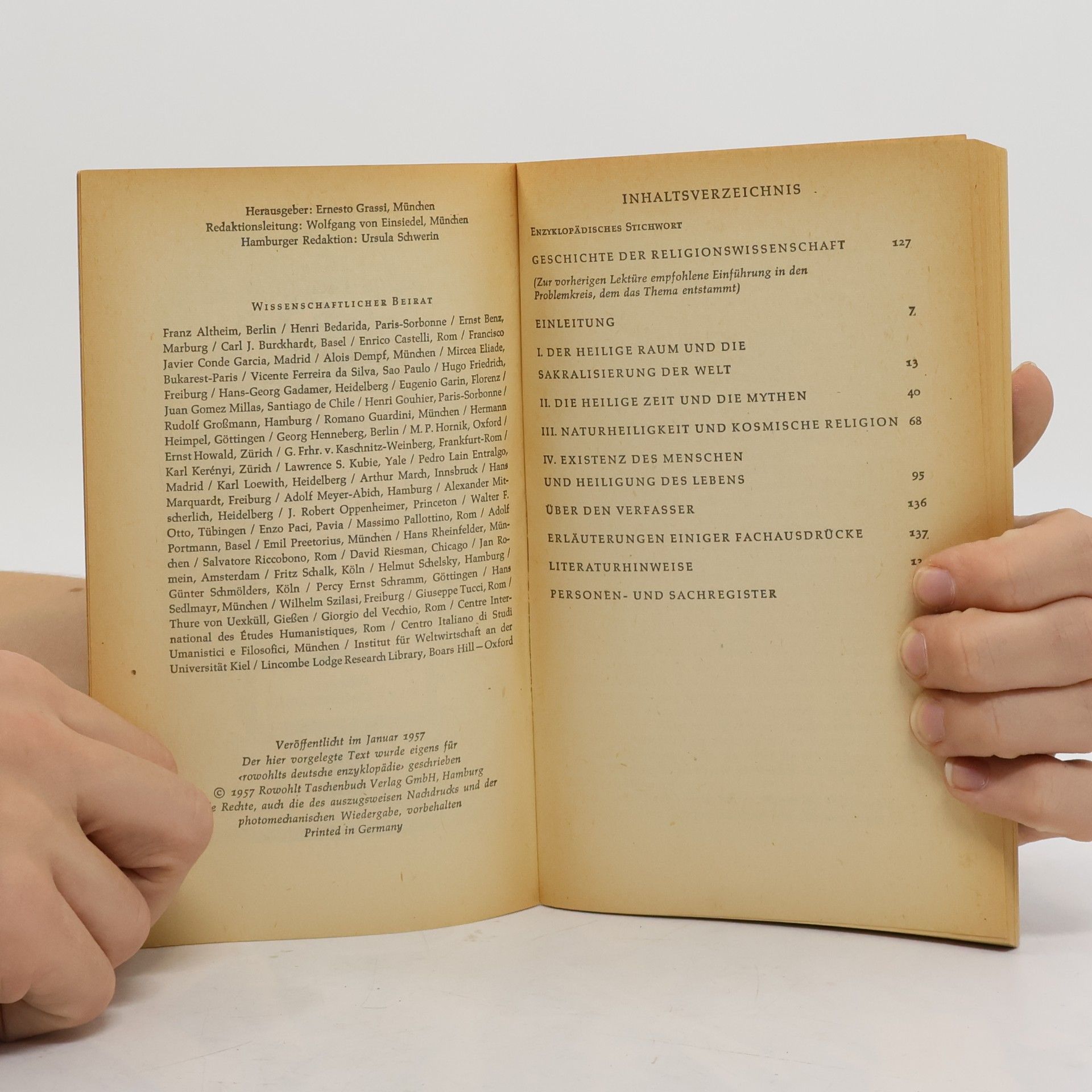Mircea Eliade Das Heilige und das Profane