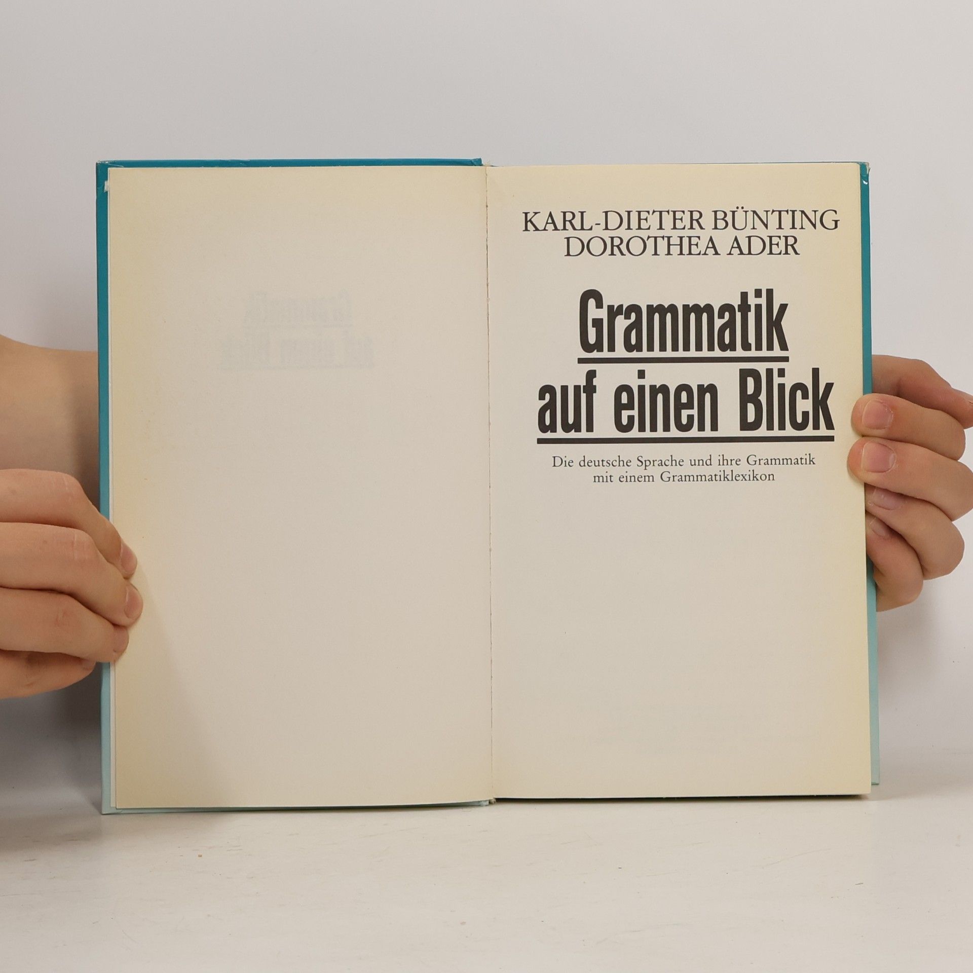 Karl-Dieter Bünting Grammatik auf einen Blick