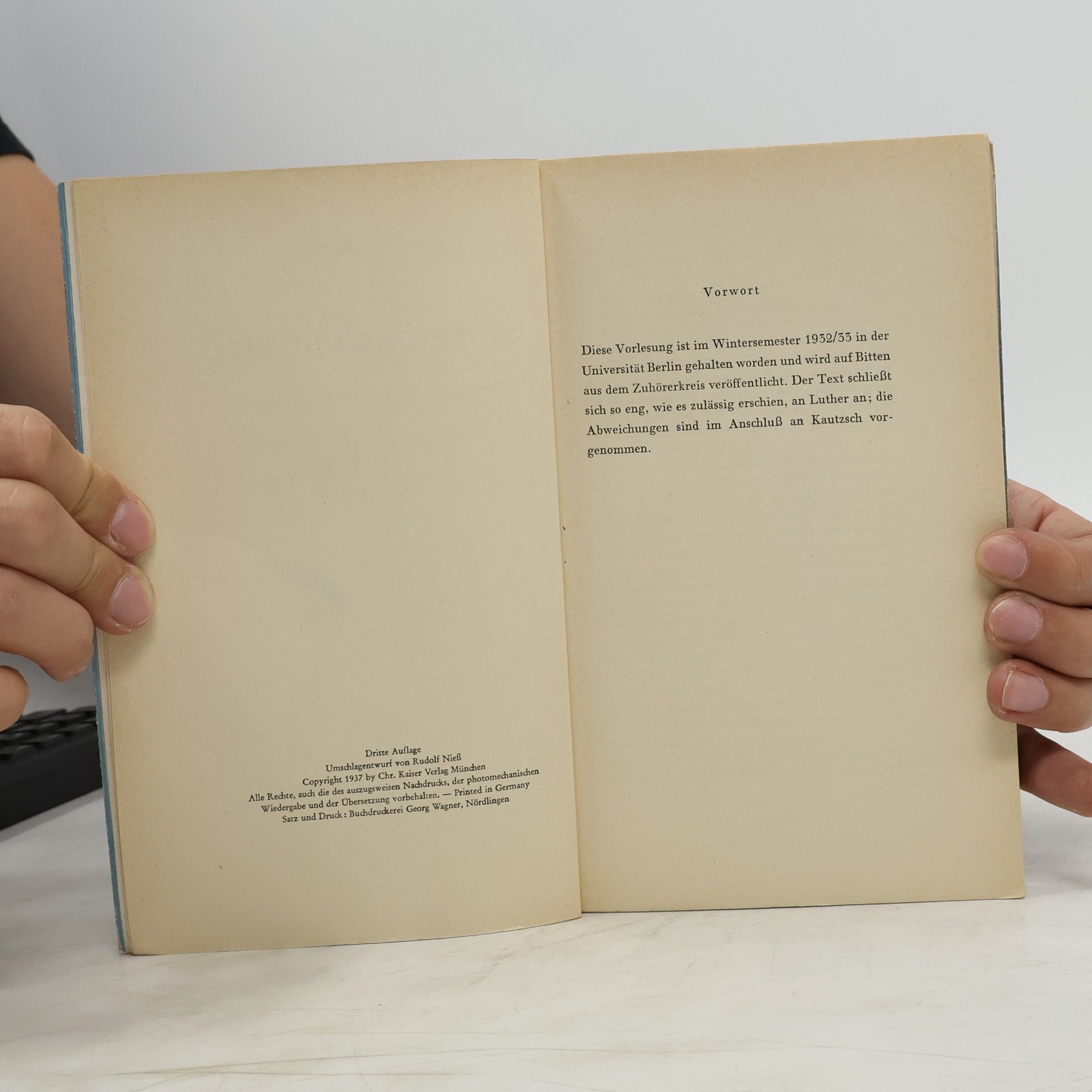 Dietrich Bonhoeffer Schöpfung und Fall