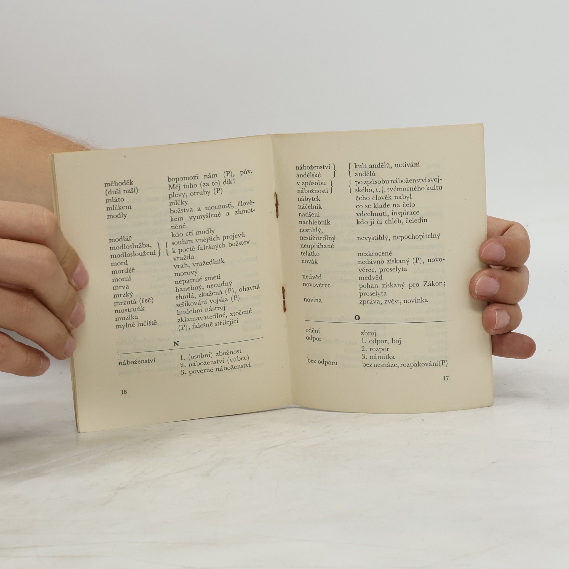 Bohumír Popelář Slovníček kralické bibličtiny