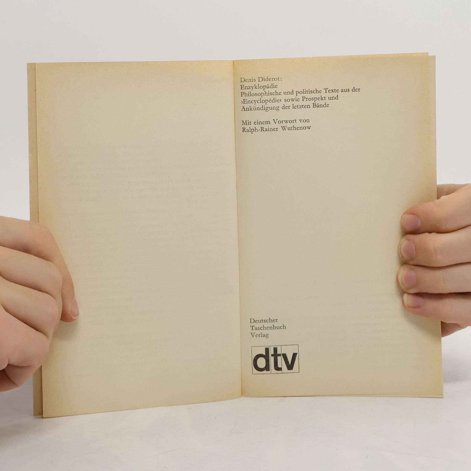 Denis Diderot Enzyklopädie Philosophische und politische Texte aus der Encyclopédie
