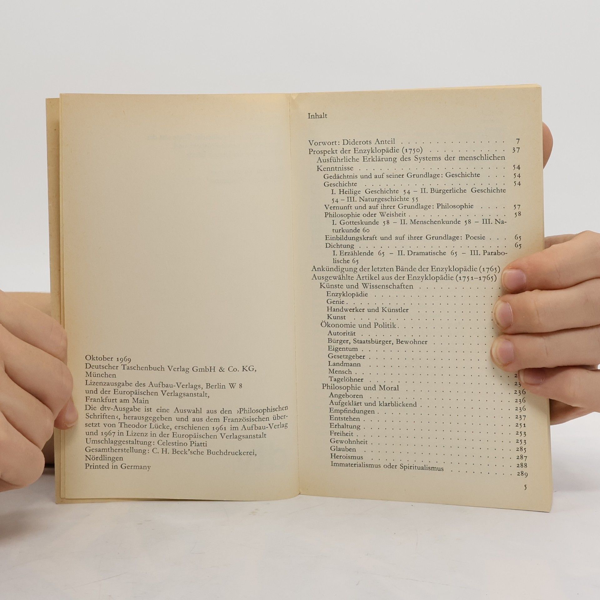 Denis Diderot Enzyklopädie Philosophische und politische Texte aus der Encyclopédie