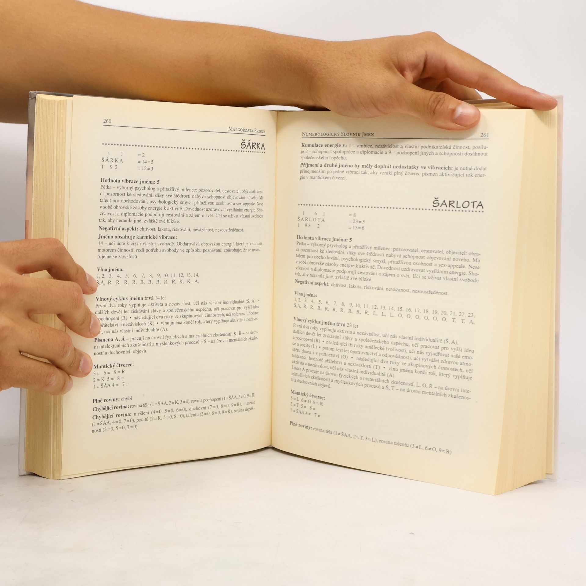 Małgorzata Brzoza Numerologie jmen XXI. století