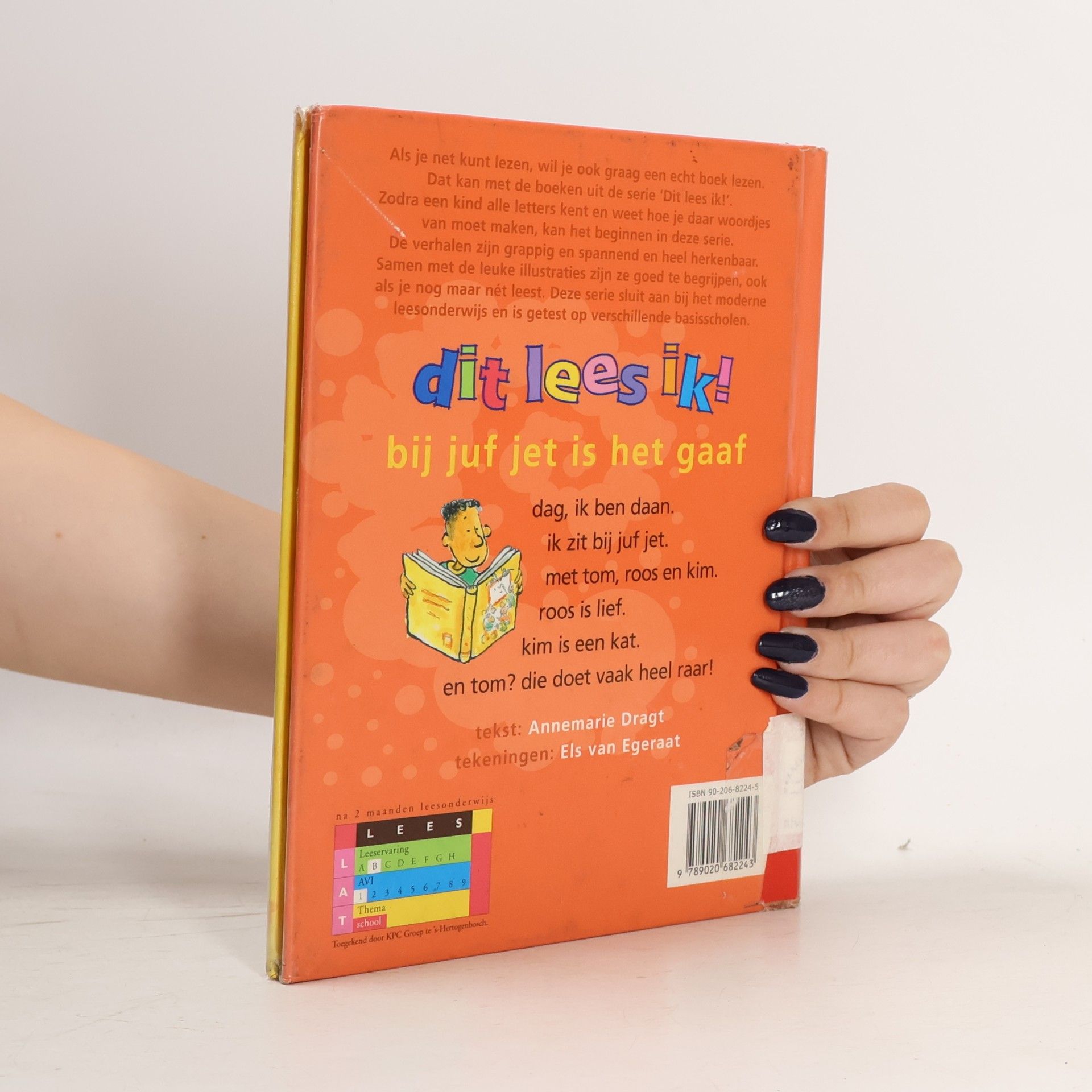 annemarie dragt Dit lees ik! Bij juf jet is het gaaf