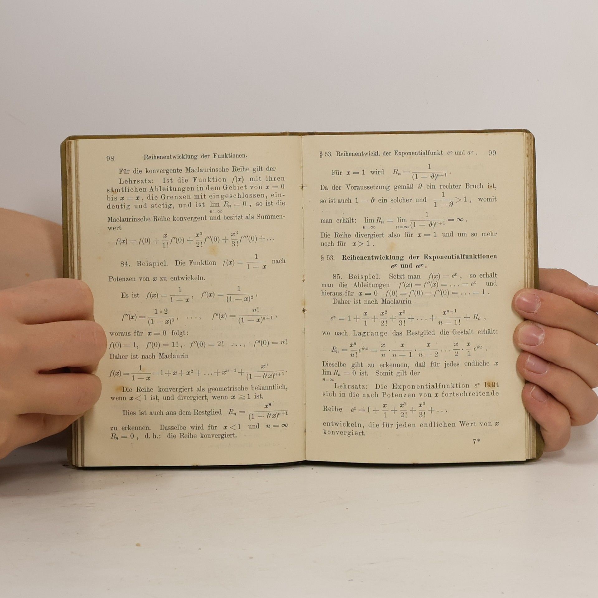 Fr. Junker Höhere Analysis I.