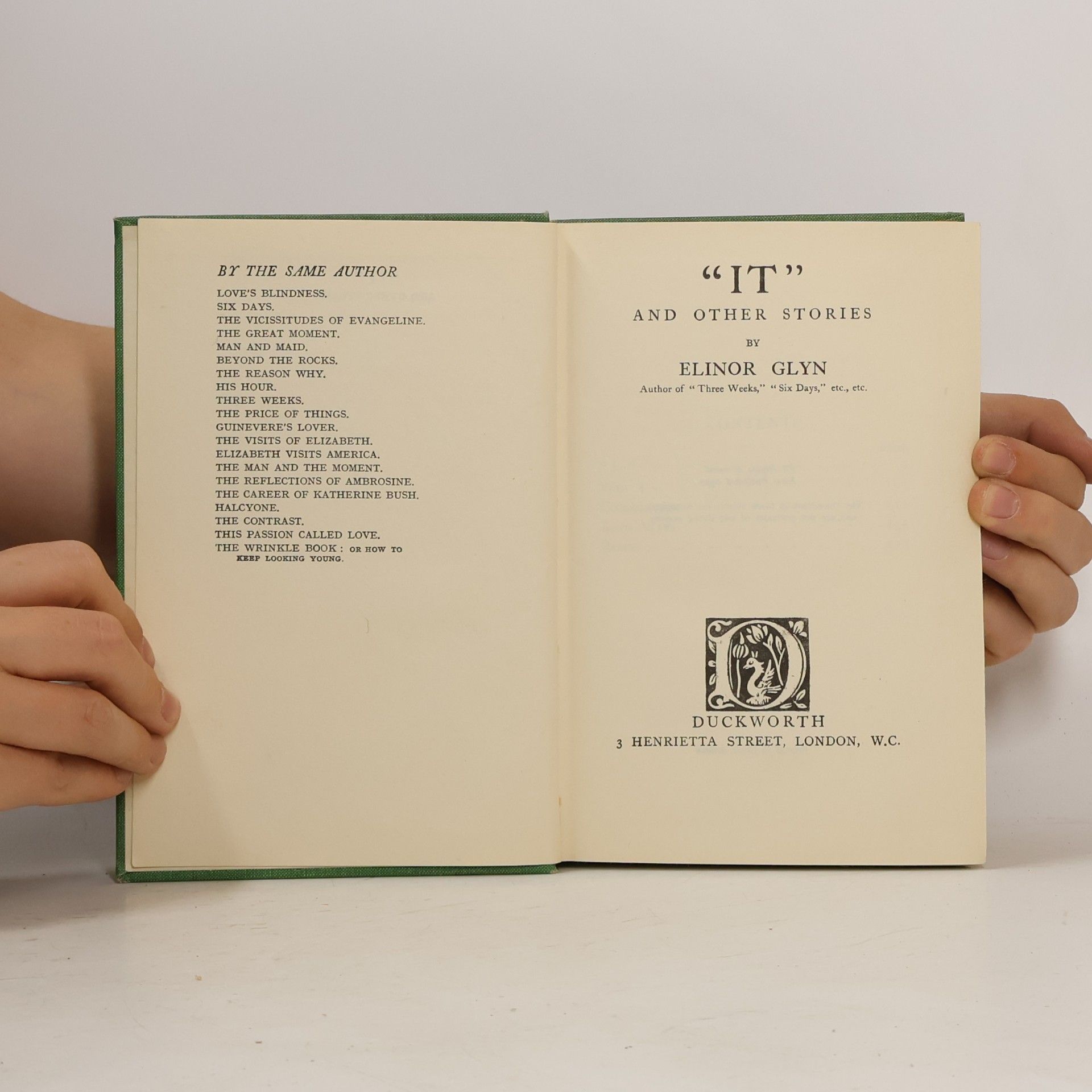 Elinor Glyn "IT" and Other Stories