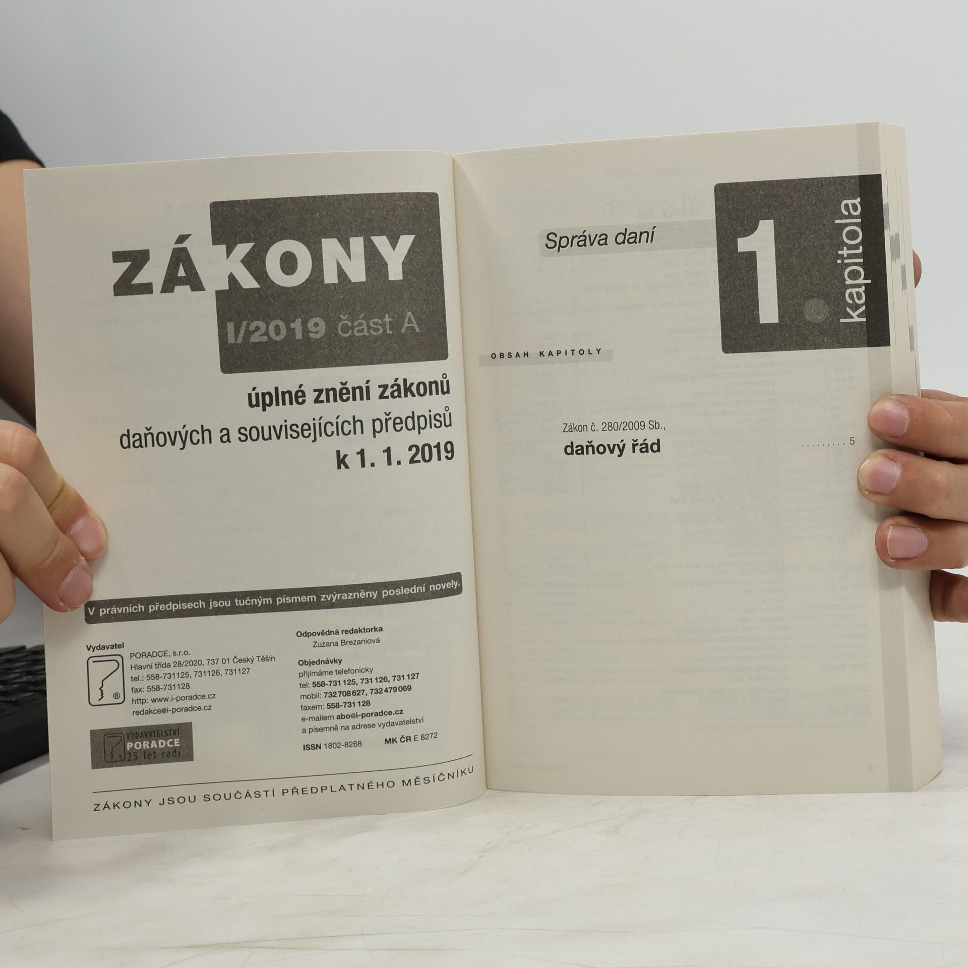 Kolektiv autorů Zákony 2019 I. část A