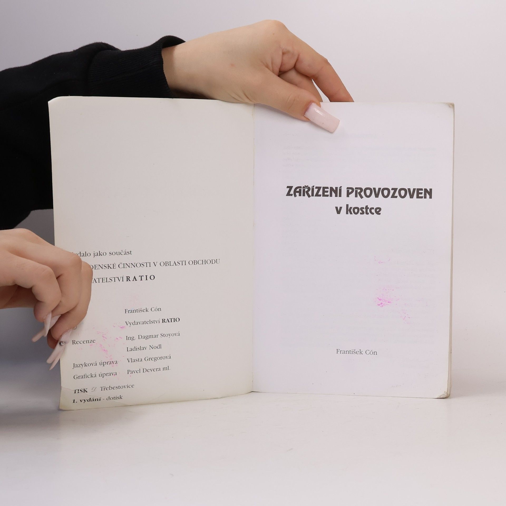 František Cón Gastronomie. Zařízení provozoven v kostce