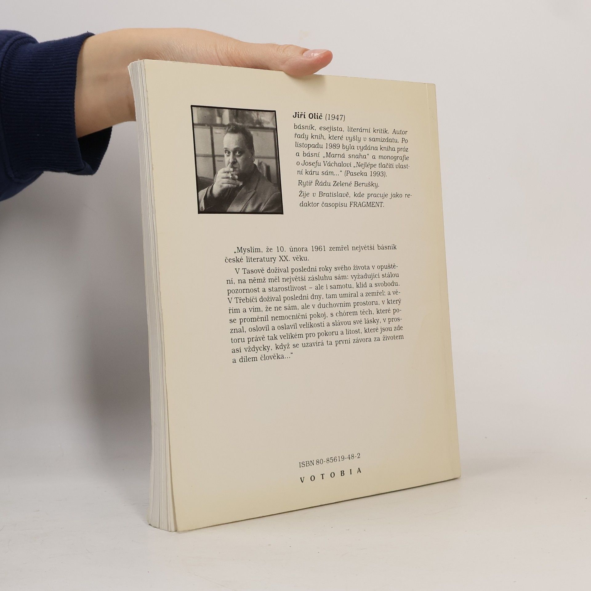 Jiří Olič Čtení o Jakubu Demlovi