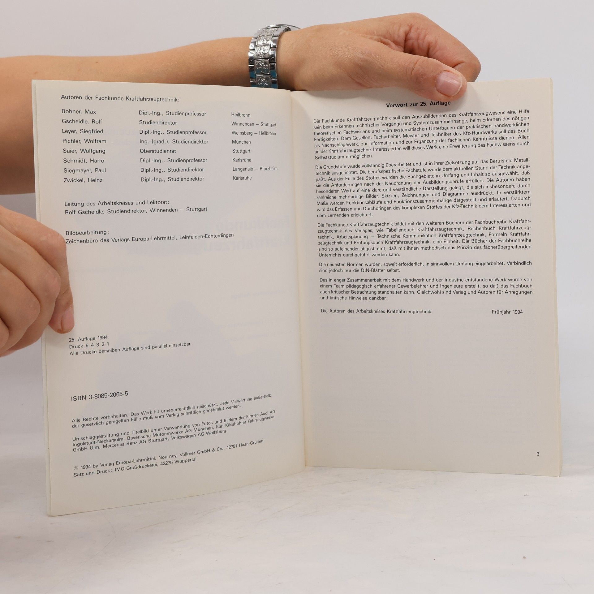 Autorenkollektiv Fachkunde Kraftfahrzeugtechnik