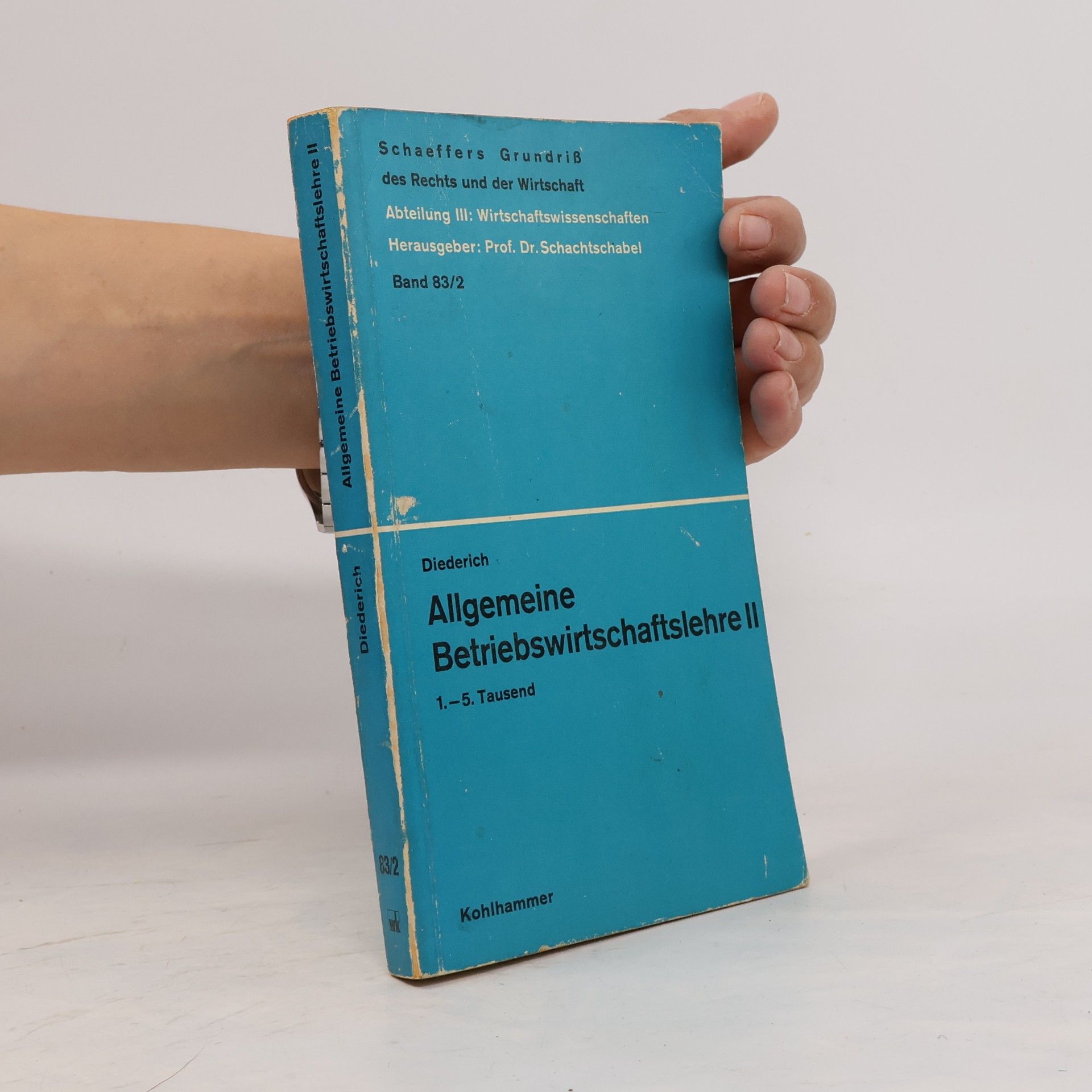 Helmut Diederich Allgemeine Betriebswirtschaftslehre II.