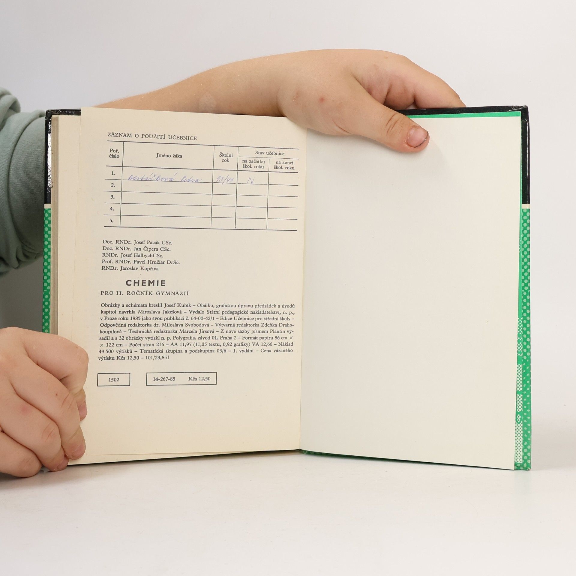 Autorenkollektiv Chemie pro II. ročník gymnázií