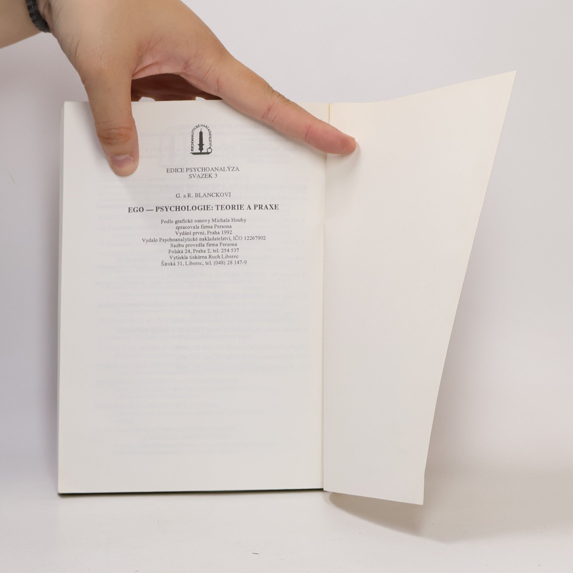 R. Blanck Ego-psychologie: Teorie a praxe