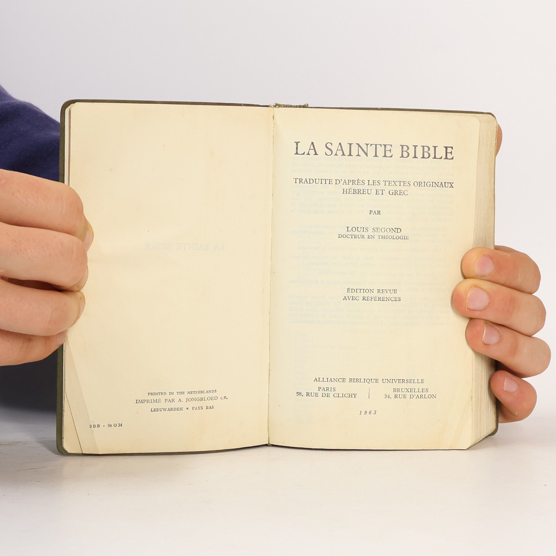 Louis Segond La Sainte Bible