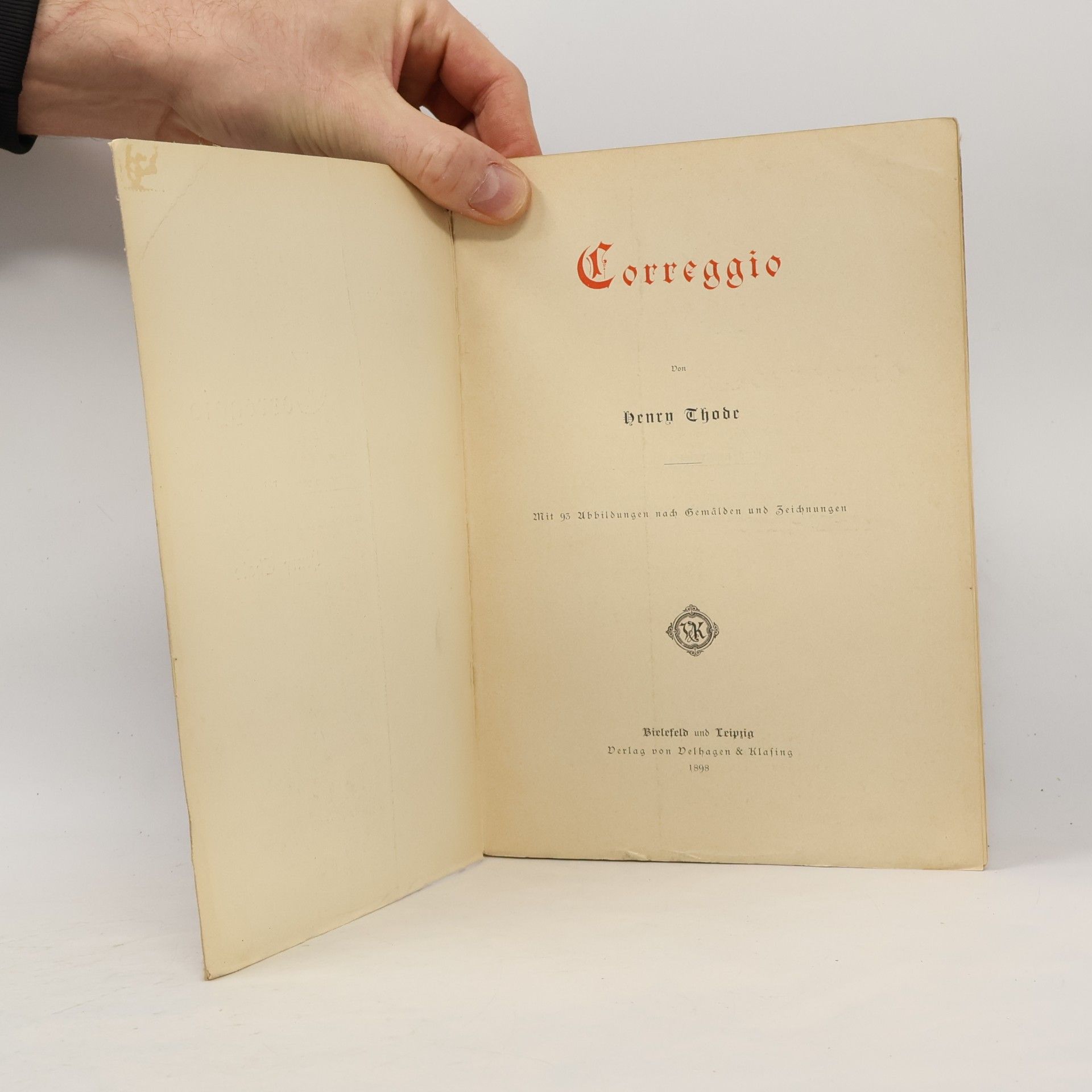 Henry Thode Künstler Monographien - Correggio