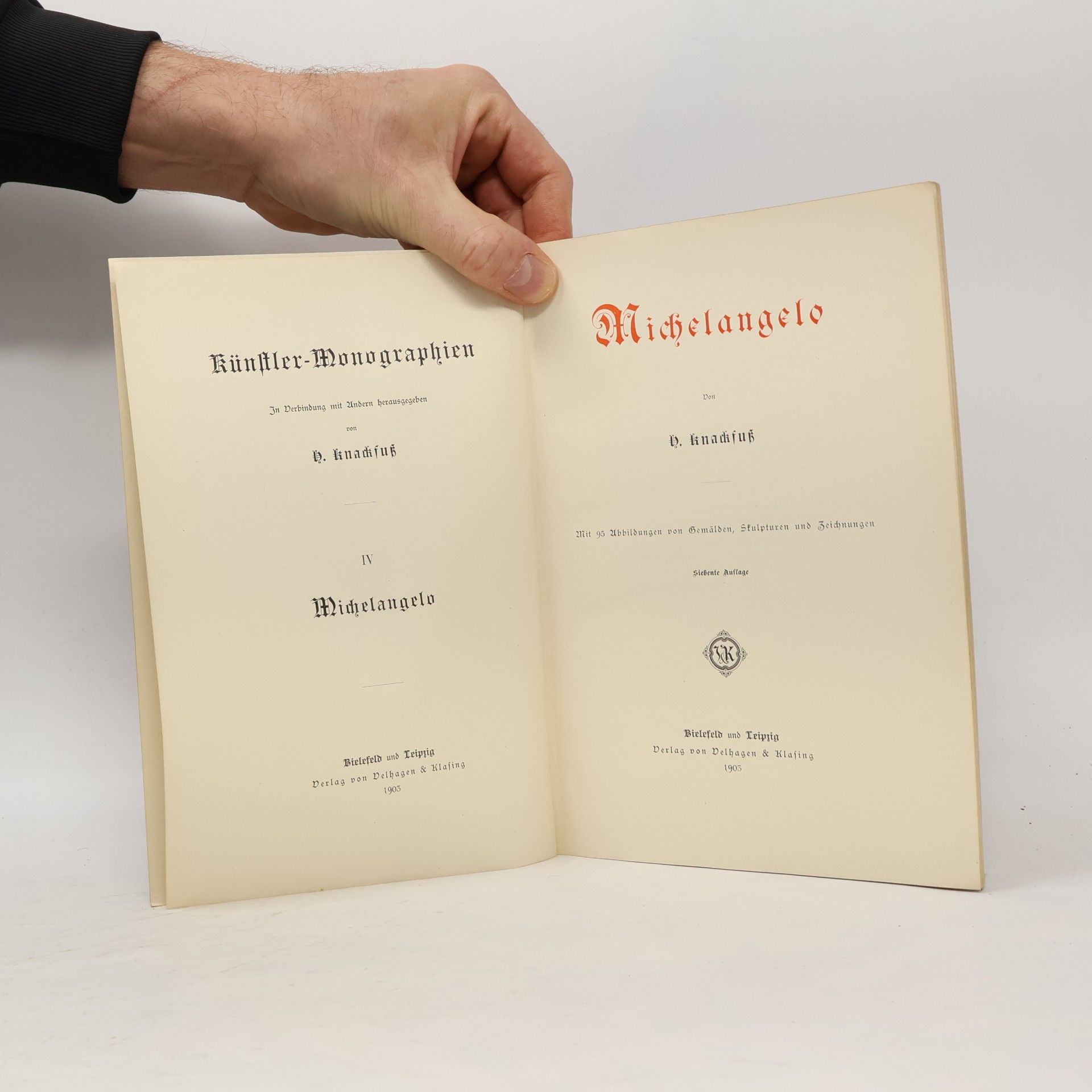 Hubert Knackfuss Künstler Monographien - Michelangelo