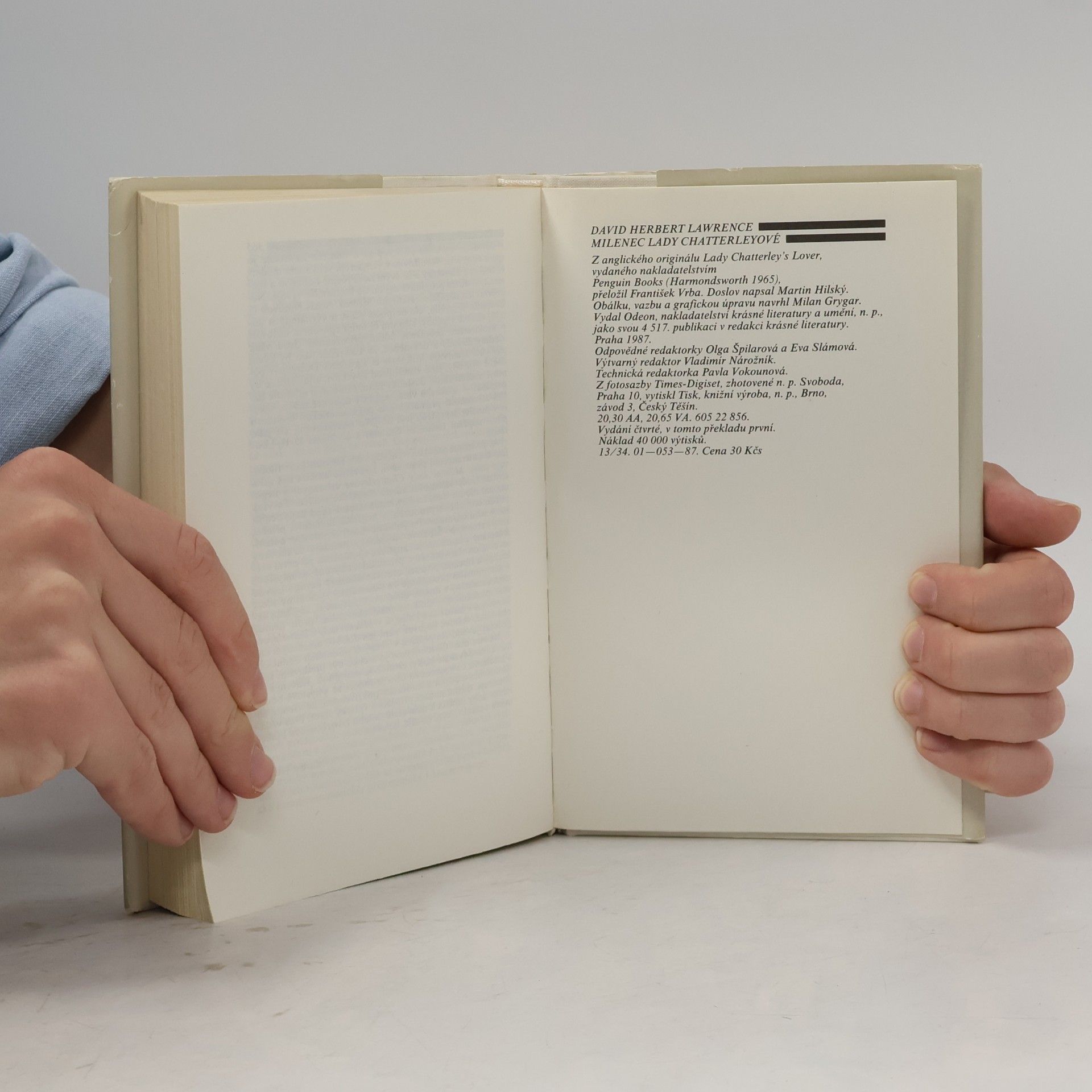 D. H. Lawrence Milenec lady Chatterleyové