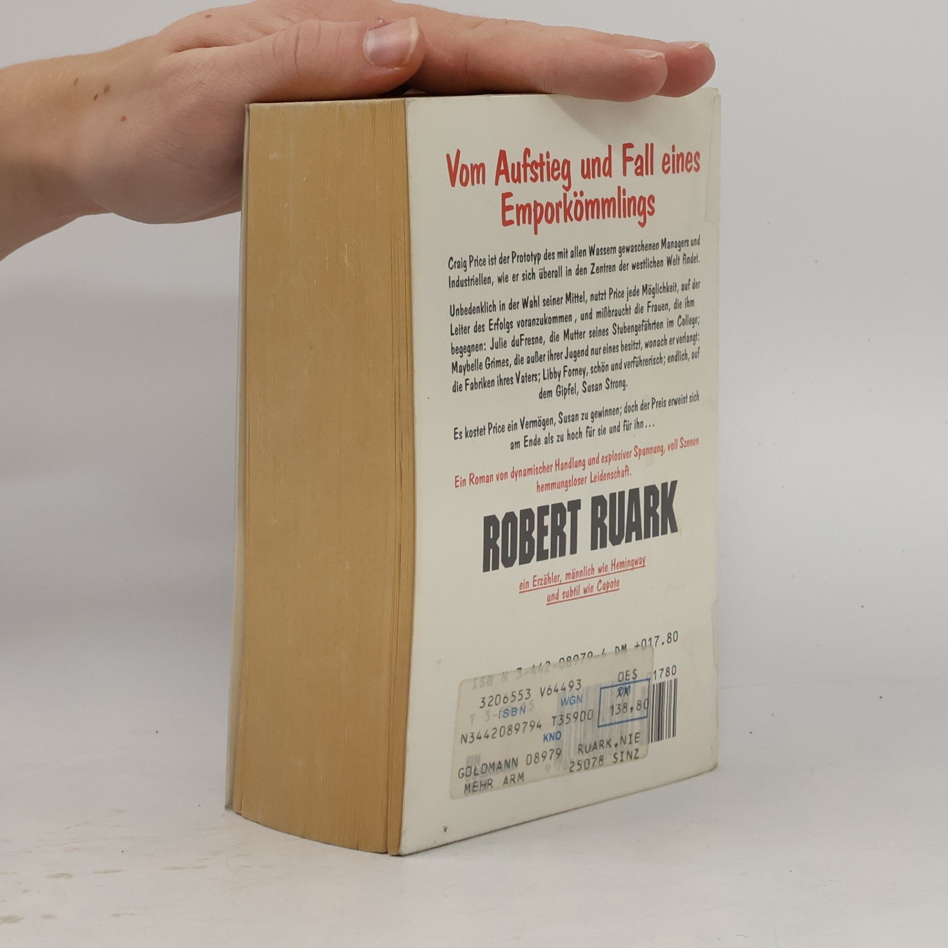 Robert Ruark Nie mehr arm I/ II. Roman.