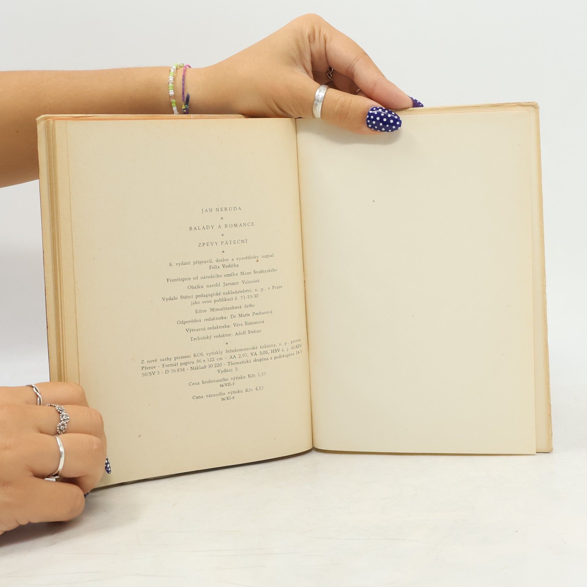 Jan Neruda Balady a romance. Zpěvy páteční